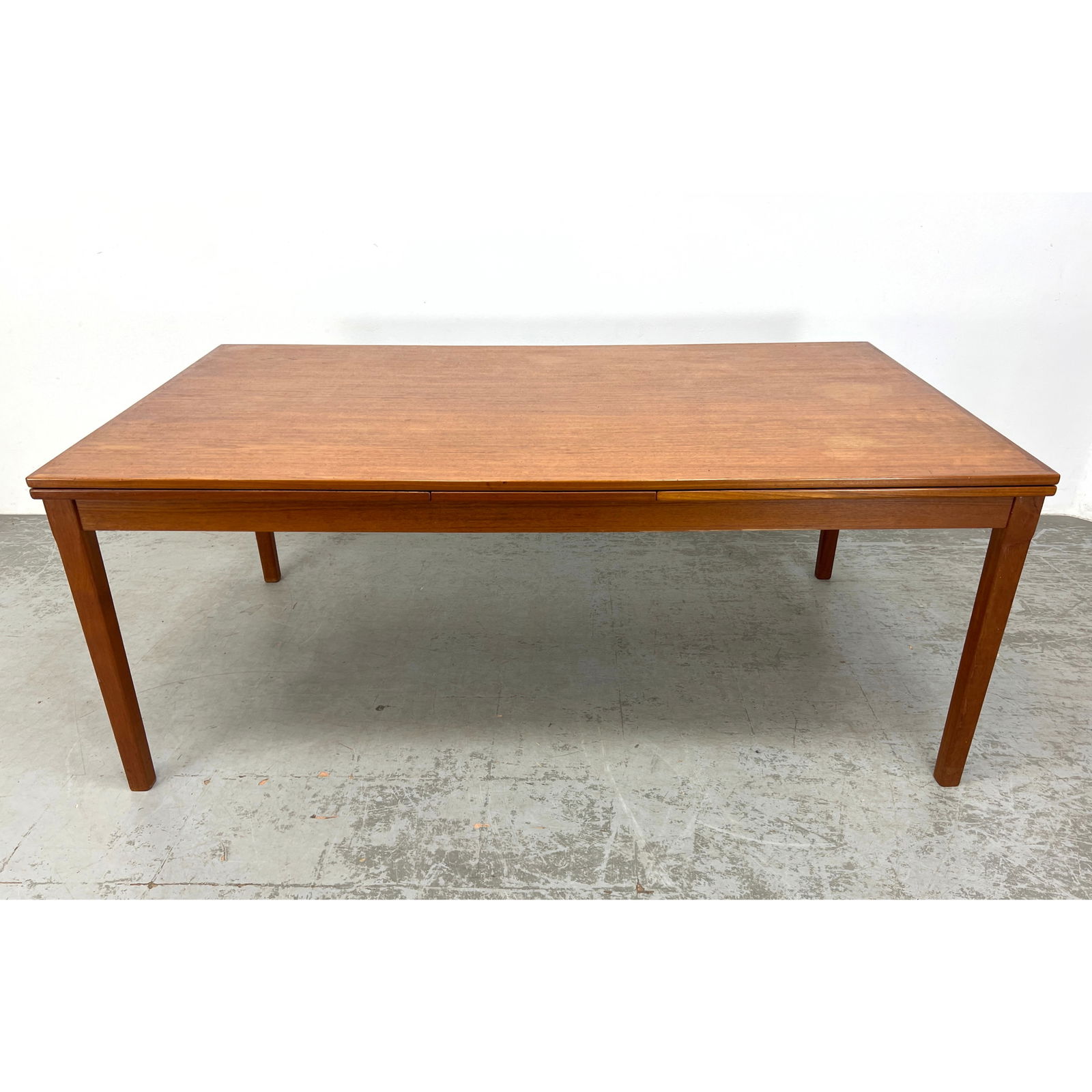 Danish Modern Teak Refractory Dining Table. H SIGH and SONS, Denmark Label. (1 of 13)