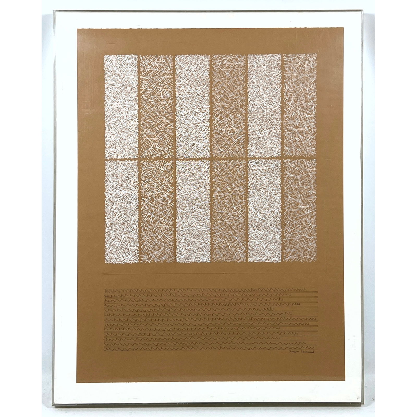 Robert Lockwood, ink on paper drawing. Abstract Modern. Mid Century Modern (1 of 8)