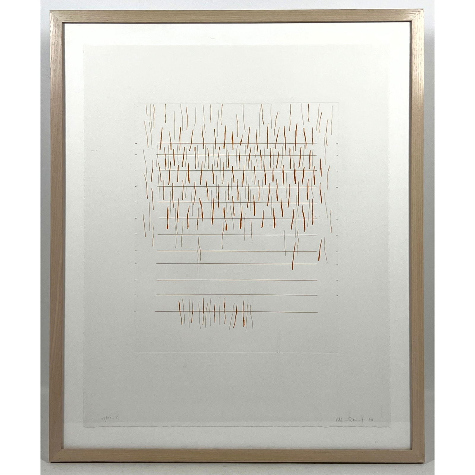 Aquatint Print by Edda Renouf, dated 1990, Signed and Numbered 23/25 I (1 of 11)