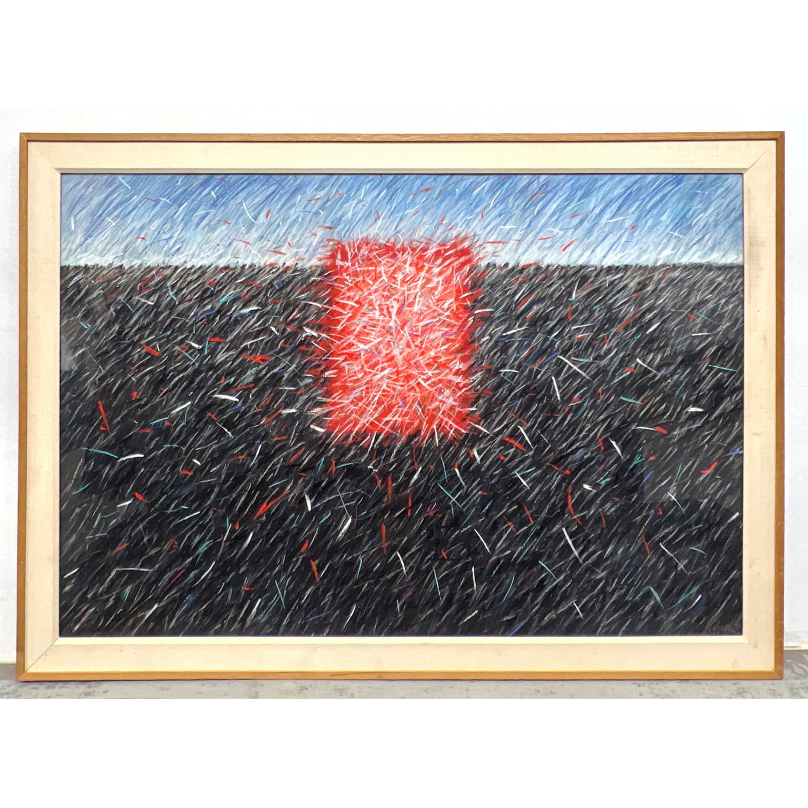 Large CONNIE COSTIGAN, Painting on Paper. Lewes Delaware Artist: Large CONNIE COSTIGAN, Painting on Paper. Lewes Delaware Artist Dimensions: Frame Height: 46 inches, Frame Width: 68 inches. - Image Size: Image Height: 40 inches, Image Width: 60 inches. --- - We off