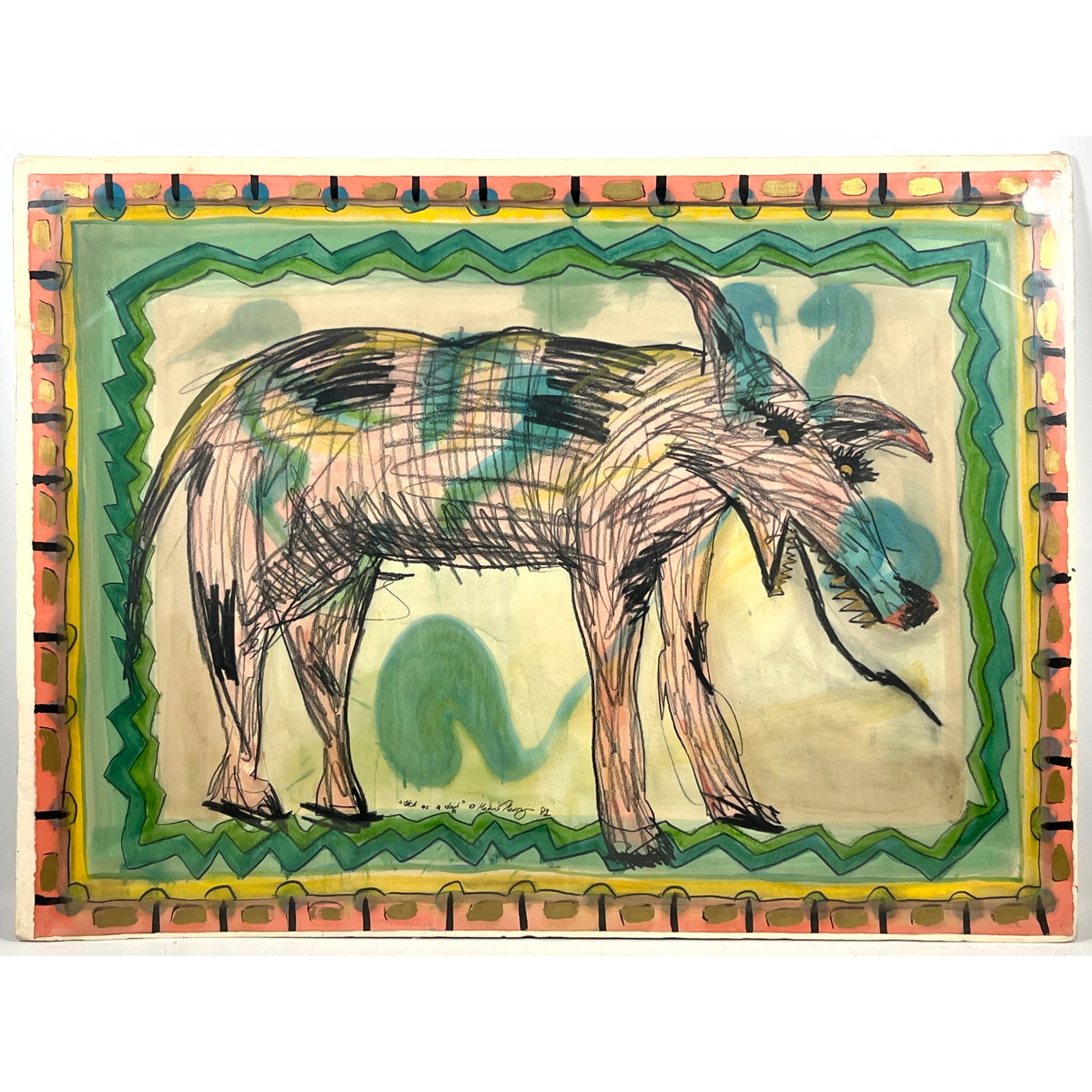 Maurie Kerrigan, Sick as a Dog watercolor painting. (1 of 9)