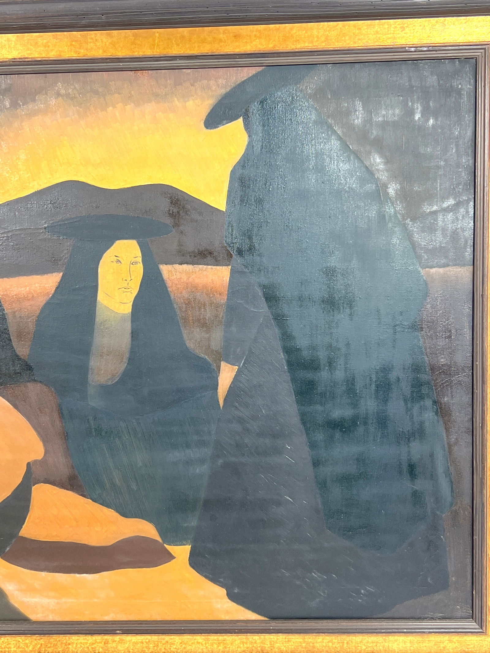 Signed Dated 60 Figurative Painting. - 6