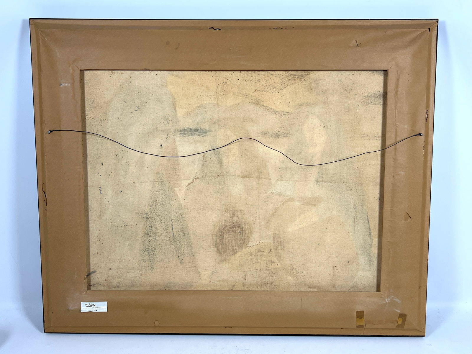 Signed Dated 60 Figurative Painting. - 8