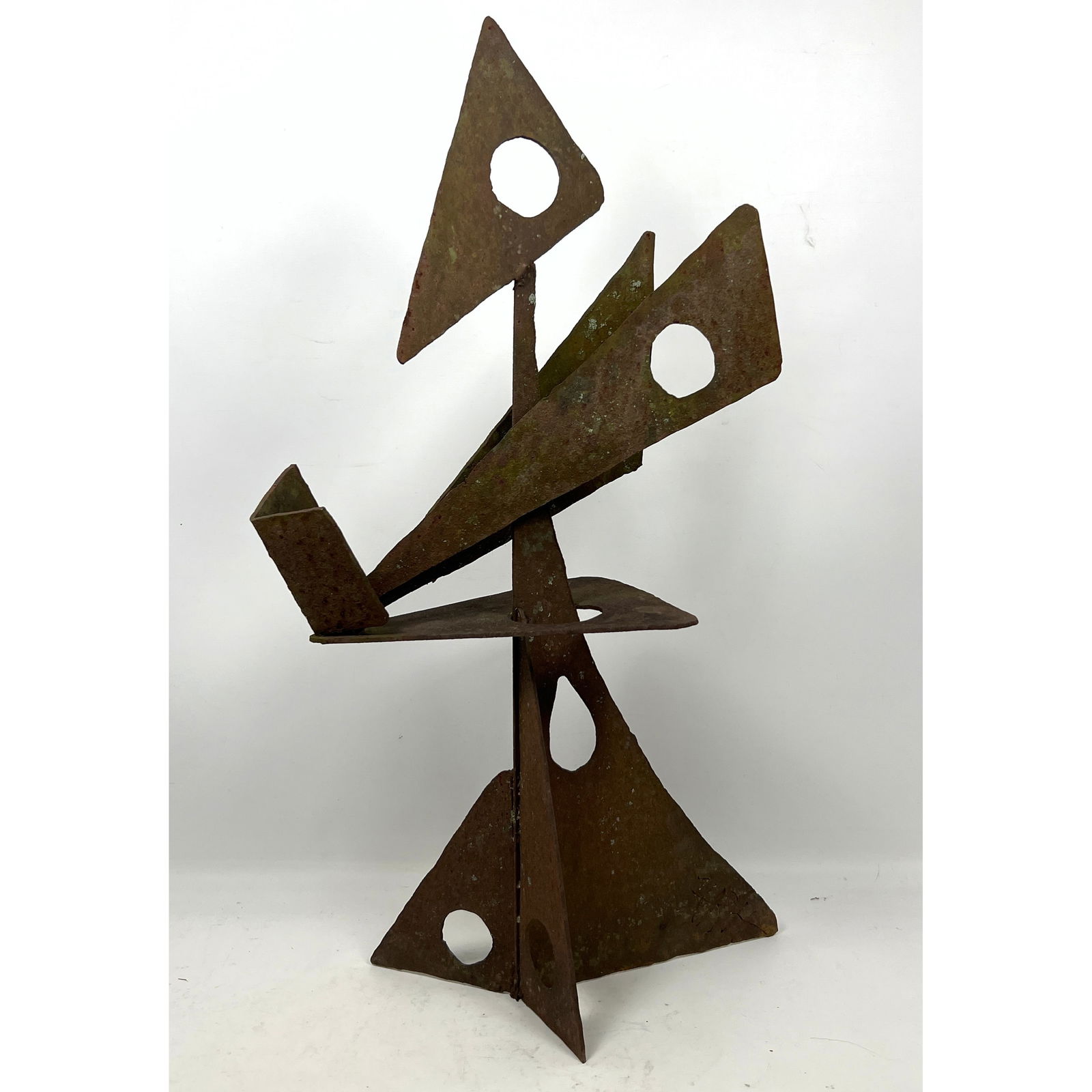 Artist Signed Welded steel Abstract Sculpture. (1 of 10)