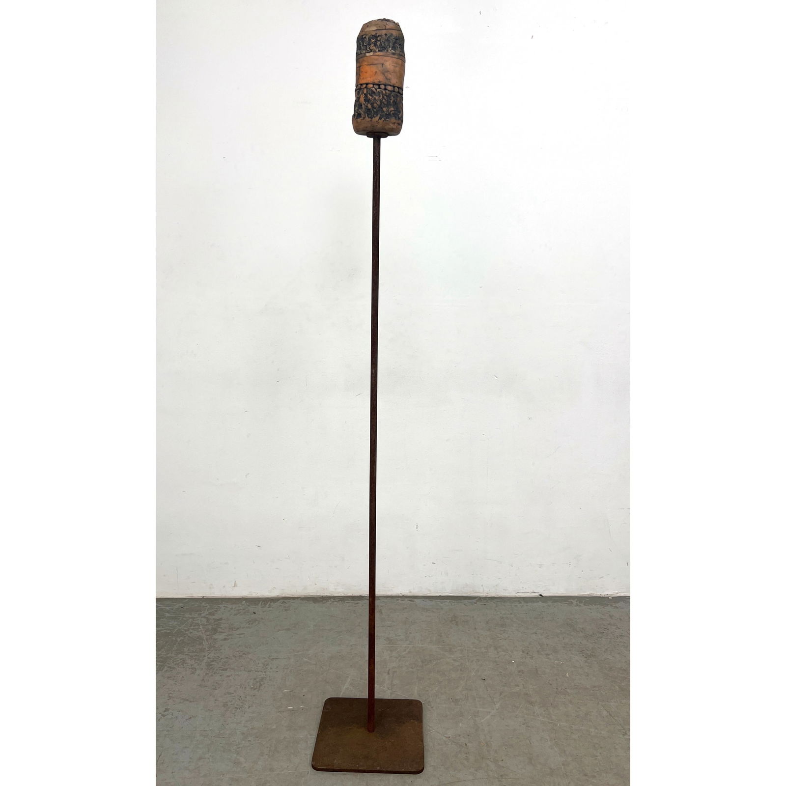 Judith Ingrim Pottery on Iron Stand Garden sculpture. (1 of 9)