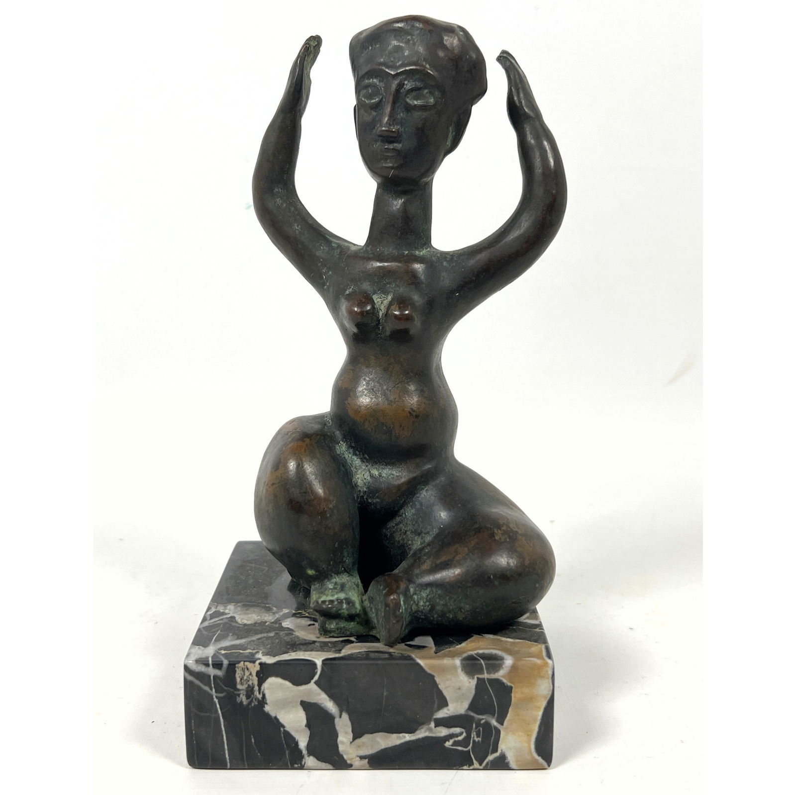 Small Signed KOPMAN 2/8 Bronze Figure sculpture.: Small Signed KOPMAN 2/8 Bronze Figure sculpture. 2/8 Dimensions: Height: 8.25 inches, Width: 4 inches, Depth: 4 inches. --- US Packing and Shipping charge: In house shipping available. Will be calcula