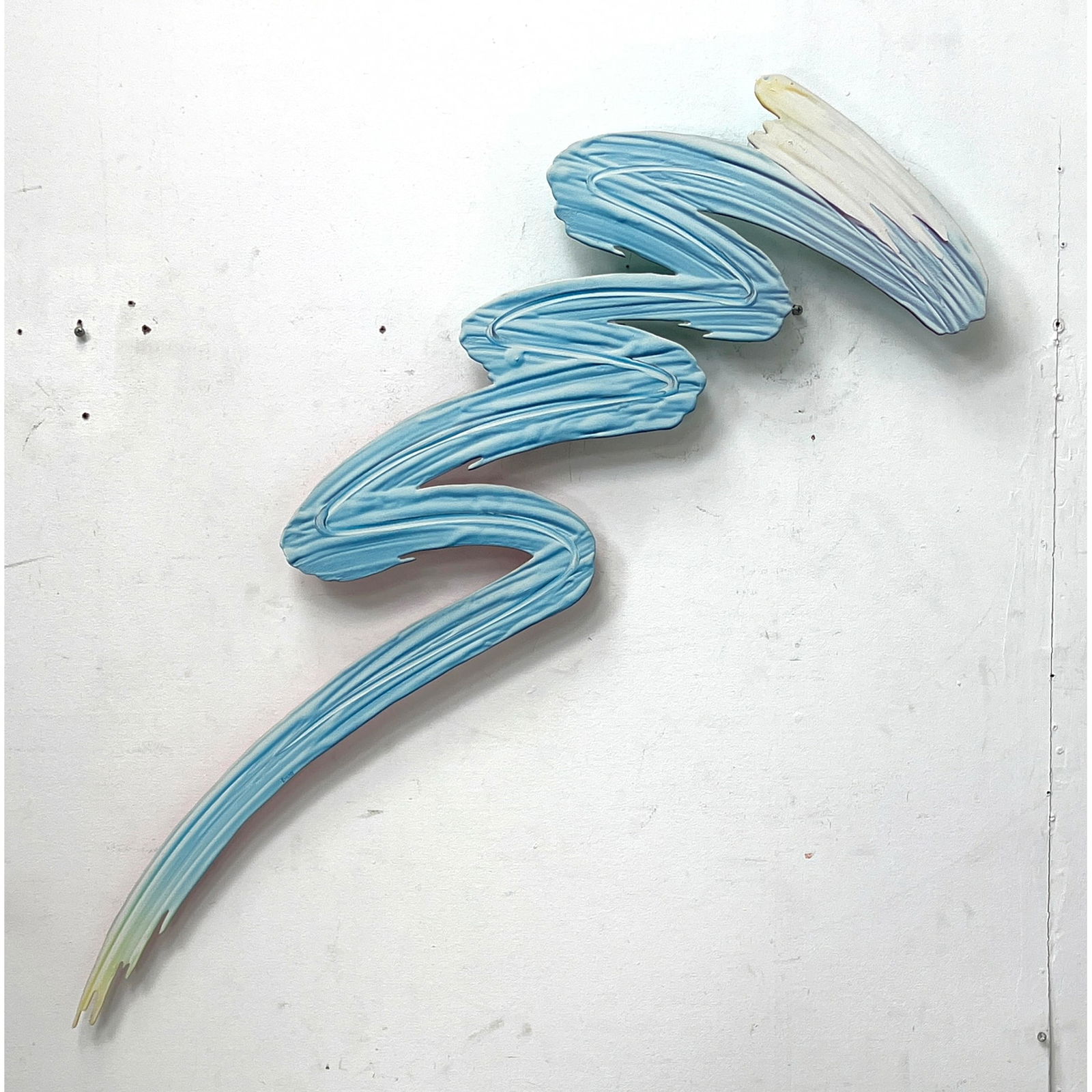 Bruce Evans Wall Sculpture Painting. Paintstroke. Acrylic (1 of 8)