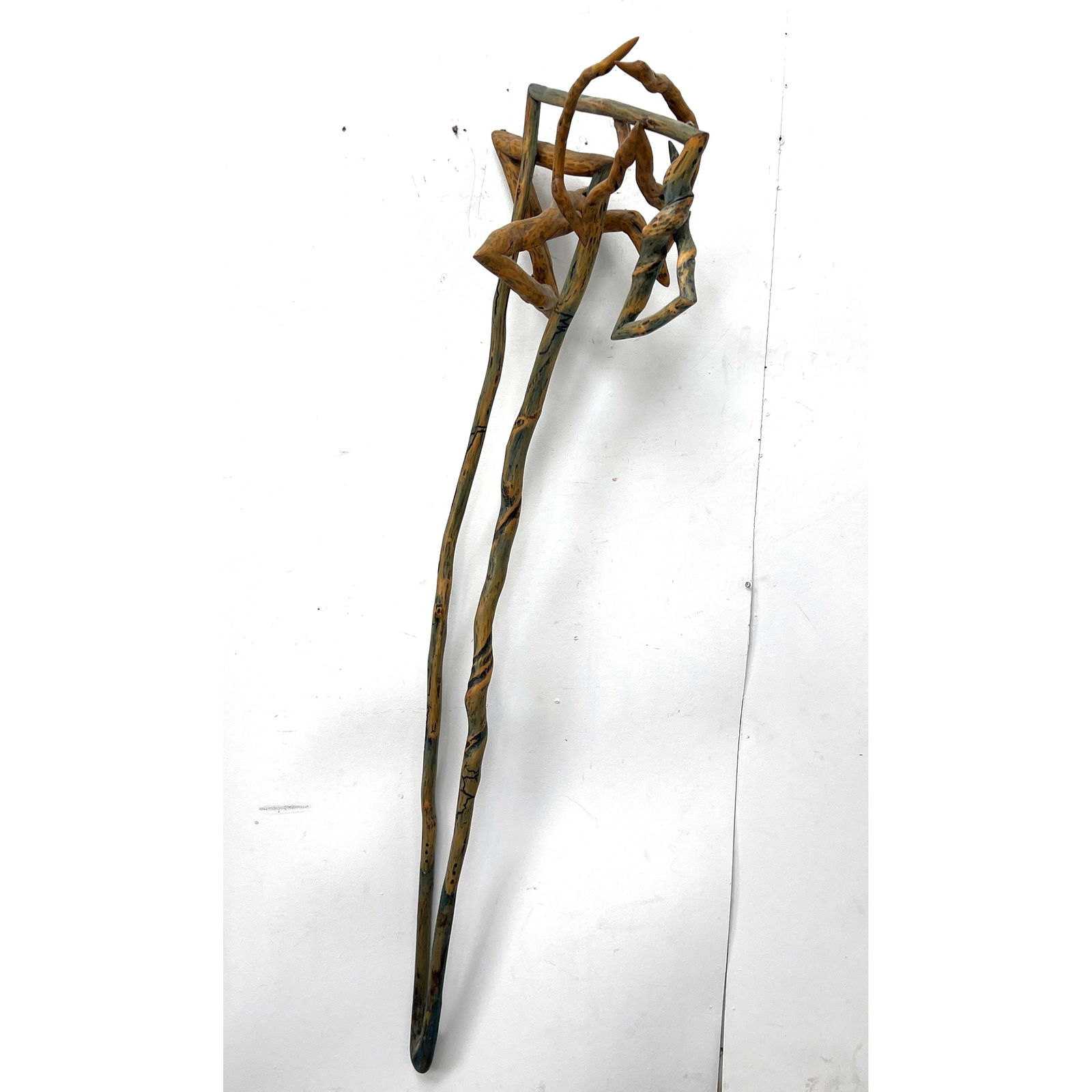 Susan Lyman 1991 Twisted and Craved wood Wall Sculpture. (1 of 10)