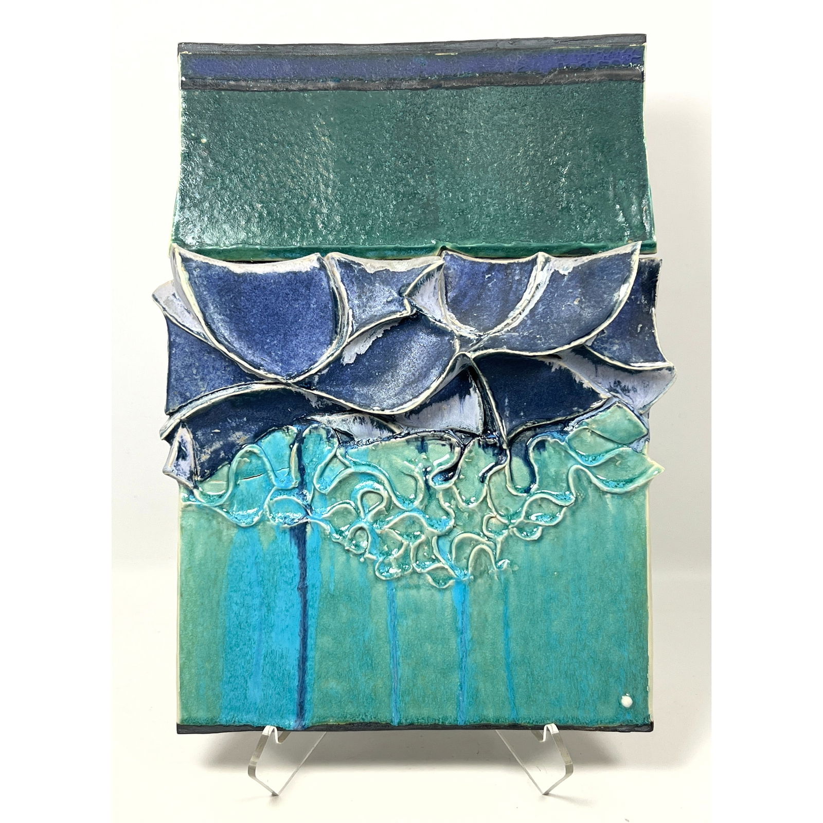 Julia Jackson Brown Wall Plaque Sculpture. Studio Art Pottery. (1 of 9)