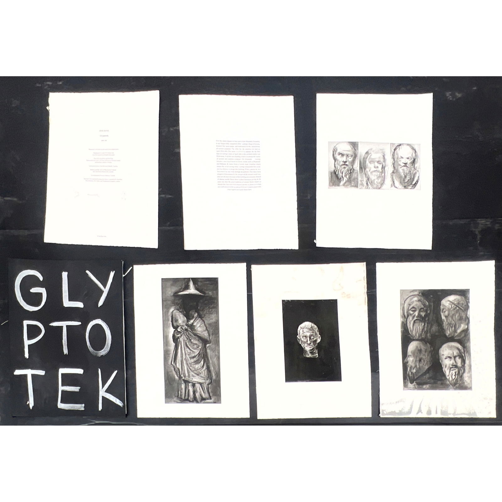 Partial. Jim Dine Glyptotek portfolio Book pront page signed and numbered.: Partial. Jim Dine Glyptotek portfolio Book pront page signed and numbered. Dimensions: Height: 28 inches, Width: 22 inches, Depth: 1.5 inches. --- - We offer curbside delivery for most items to NYC, M