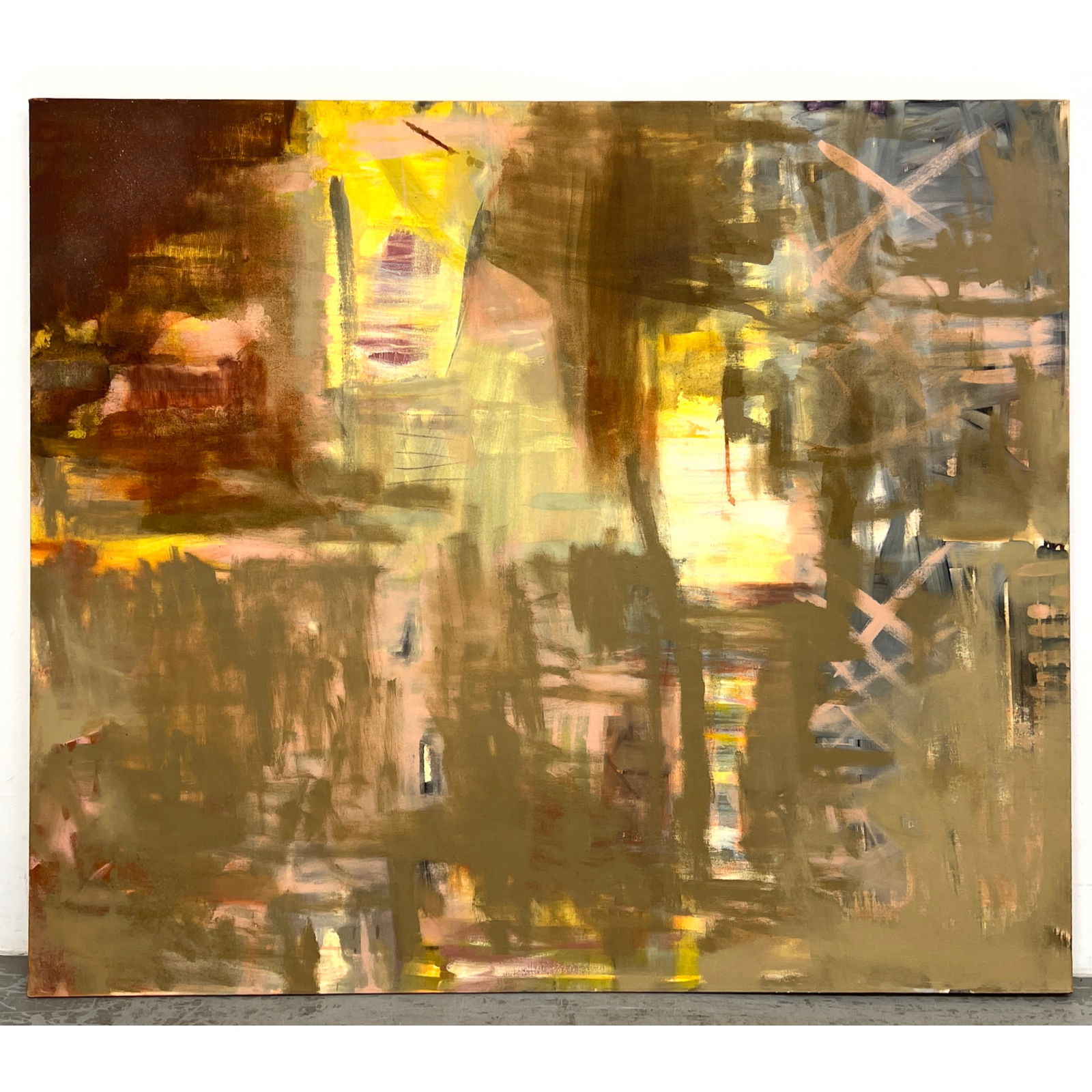 Large Abstract Expressionist Painting. Not Signed. (1 of 9)