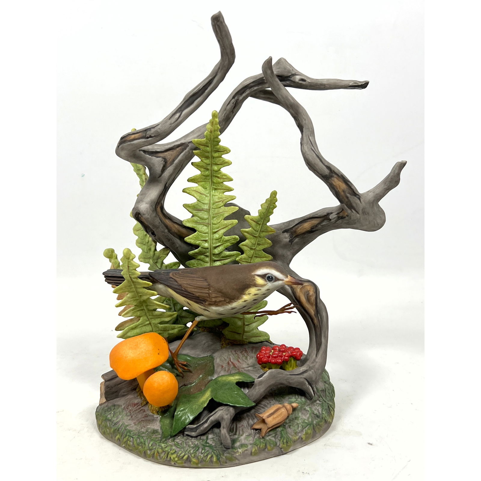 BOEHM Limited Edition Porcelain Sculpture. "Northern Water Thrush"; (Seiurus noveboracensis), Model (1 of 9)