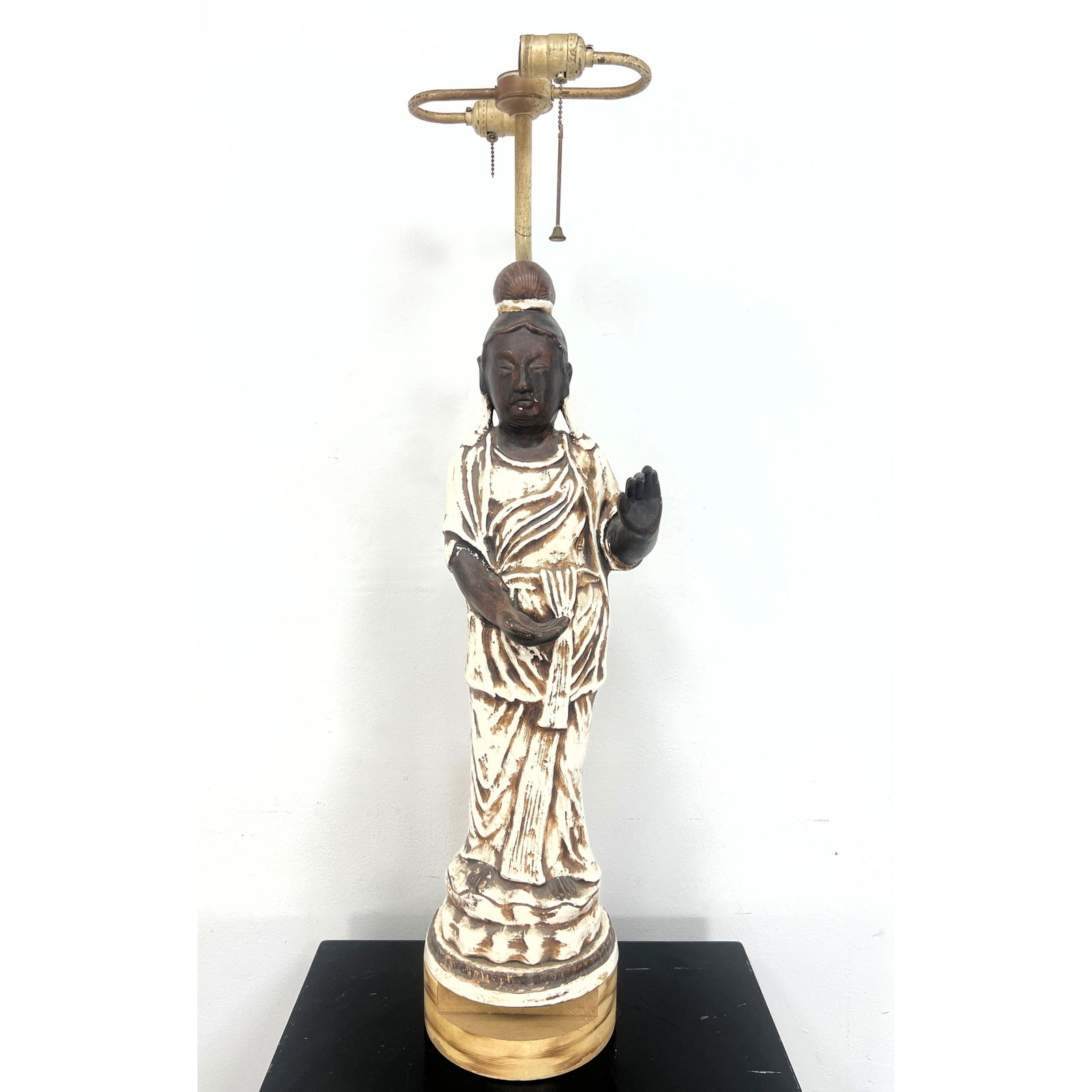 James Mont Style Buddha Ceramic Lamp. Figural. (1 of 11)