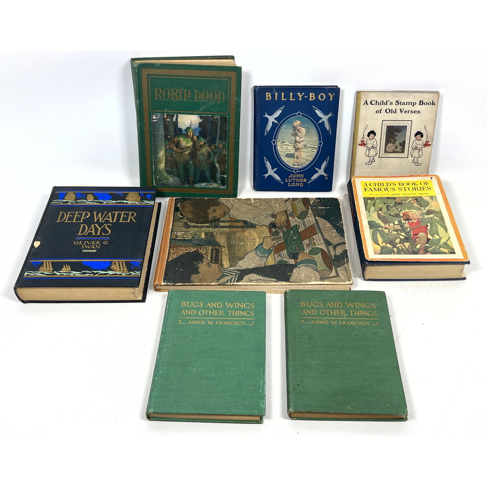 8pcs Jessie Wilcox Smith and N.C Wyeth Illustrated Books. mid-20th century children's and illustrate (1 of 17)