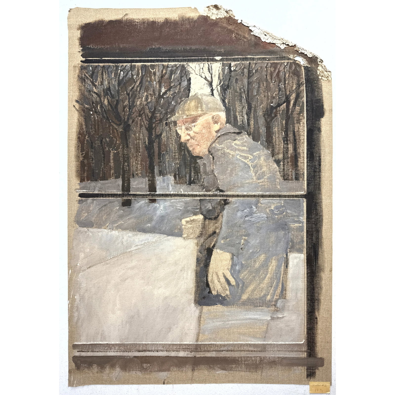 ROBERT HEINDEL The Ghost Walker Original painting on unstretched Canvas. Unsigned. Acquired From the (1 of 10)