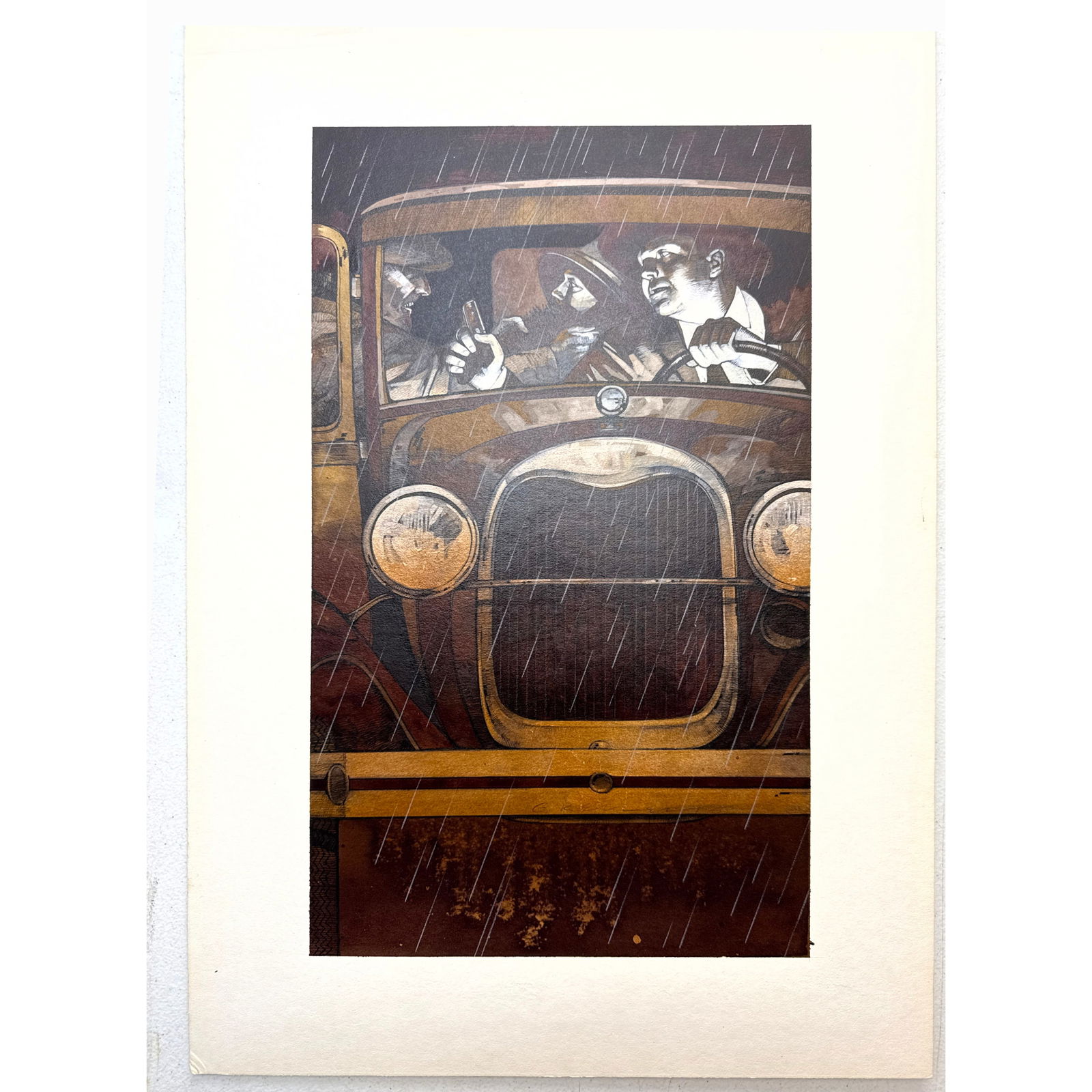 GARY KELLEY Original Painting on hardboard. Unsigned. created for The Franklin Library's 1984 editio (1 of 7)