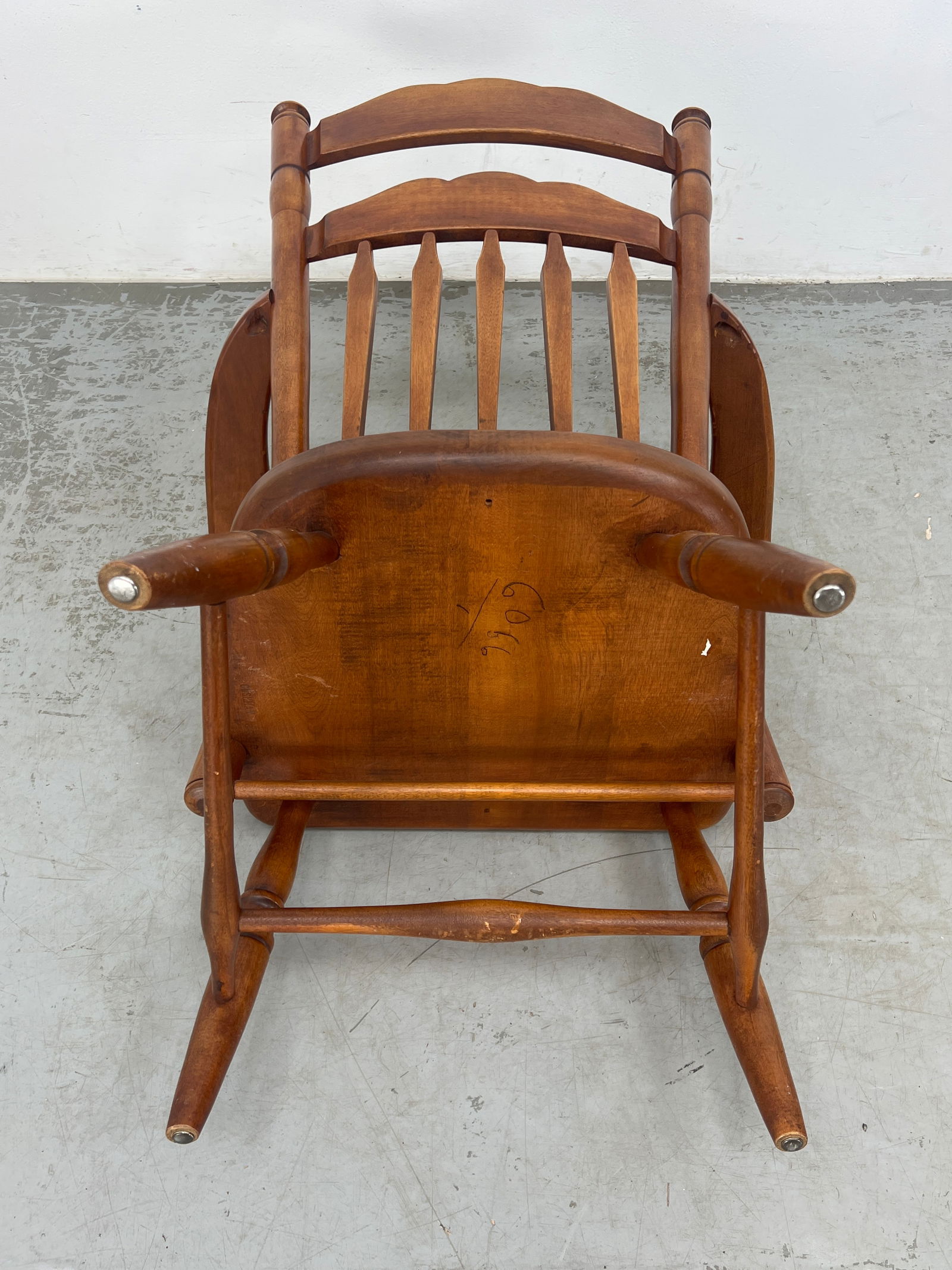 Herman Devries Cushman Branded Arm Lounge Chair. Solid Maple. - 7