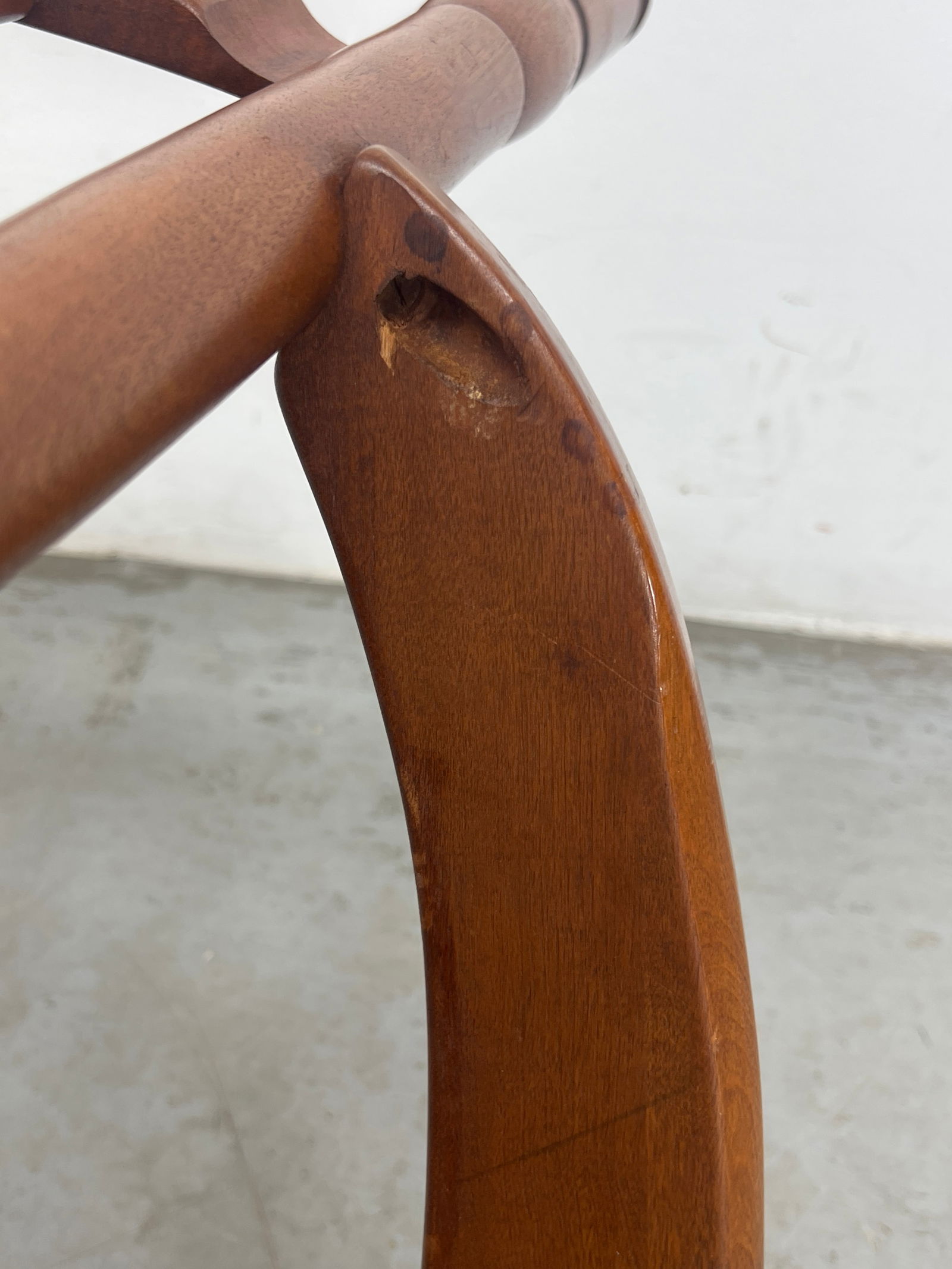 Herman Devries Cushman Branded Arm Lounge Chair. Solid Maple. - 8