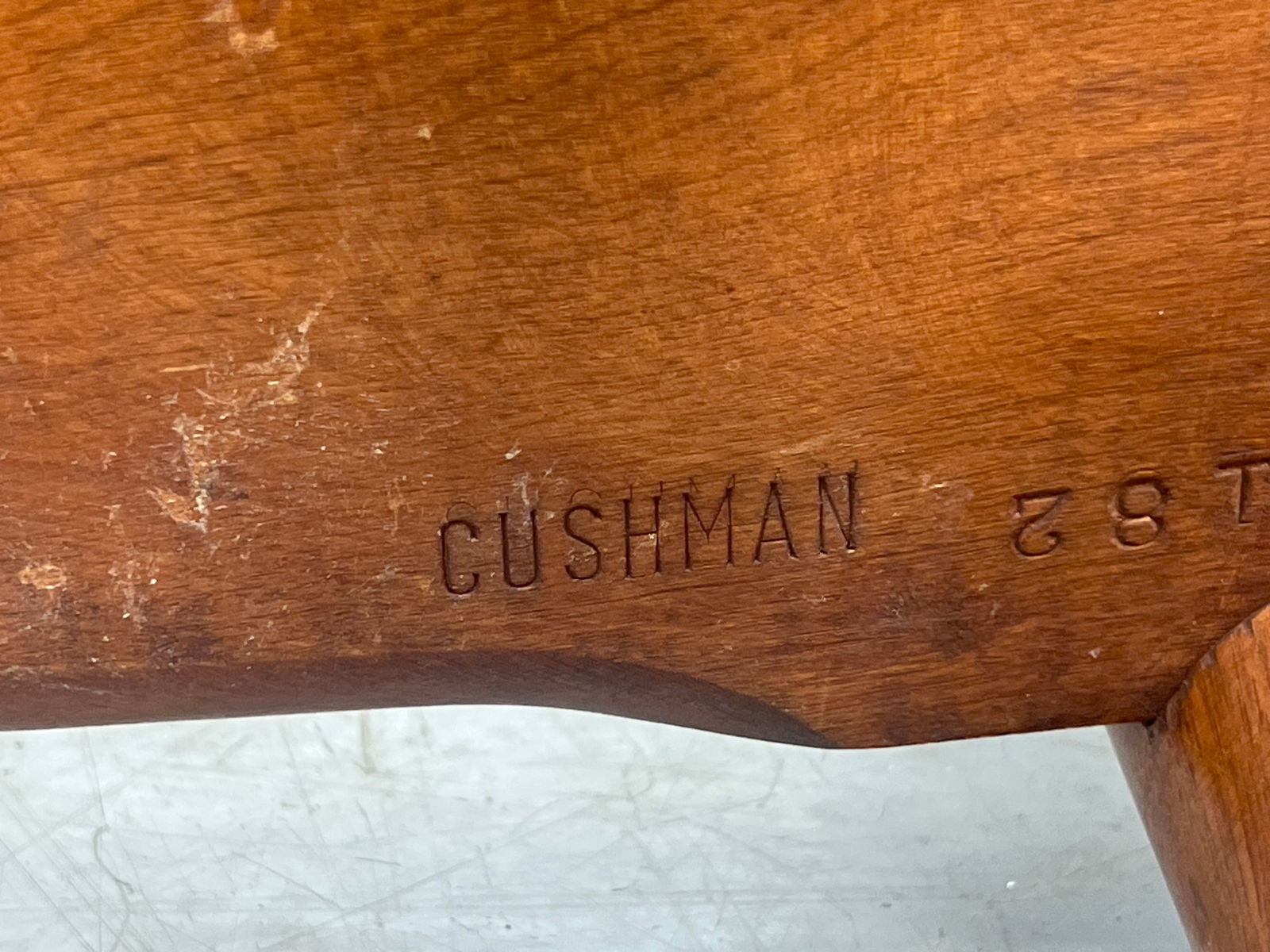 Herman Devries Cushman Branded Arm Lounge Chair. Solid Maple. - 9