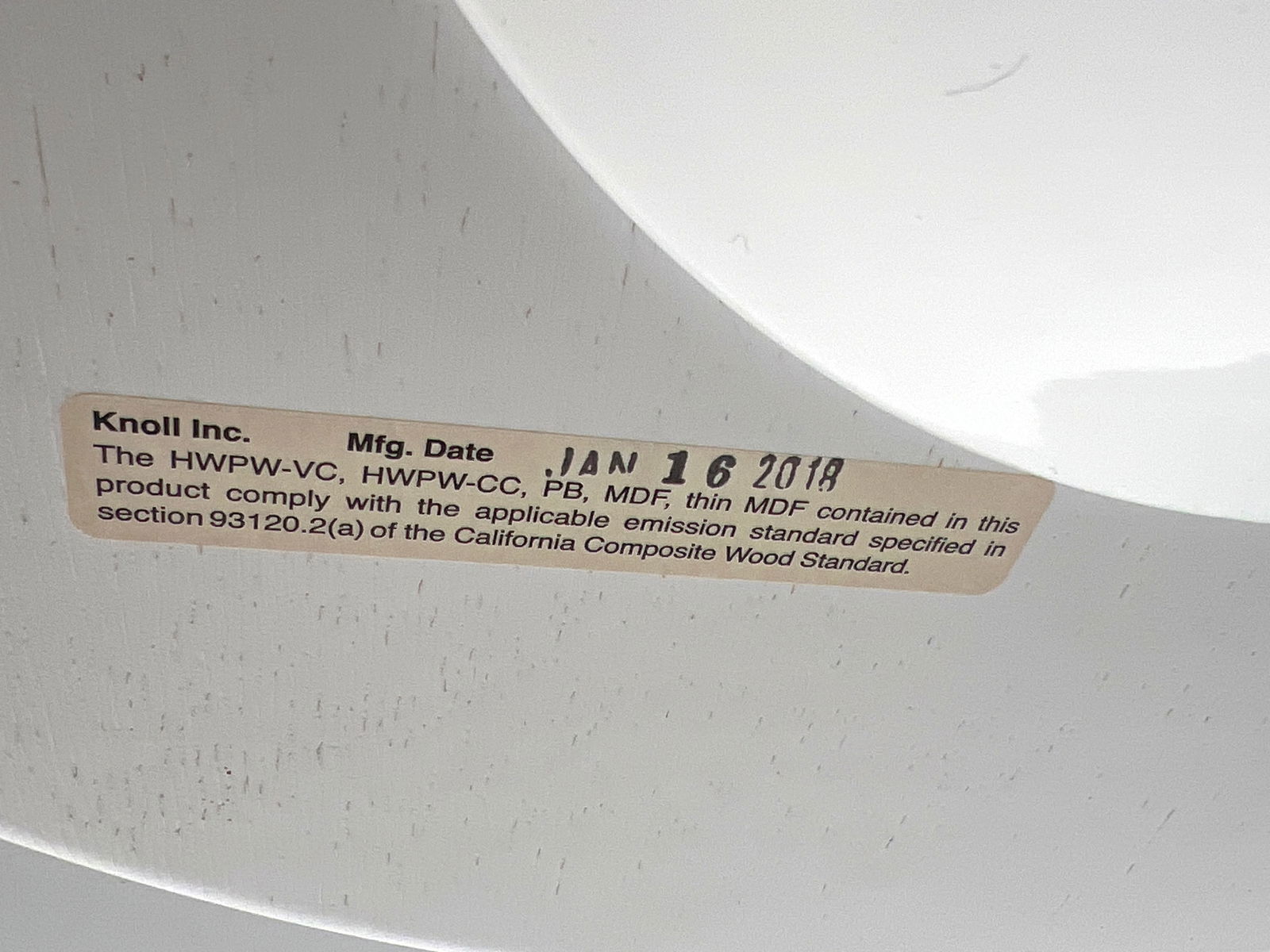 Mid Century Eero Saarinen for Knoll Studio Pedestal Dining Table. marked - 7