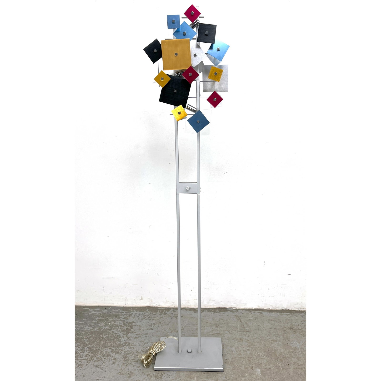 Contemporary Modern Decorator Floor Lamp with Colorful Squares. (1 of 7)
