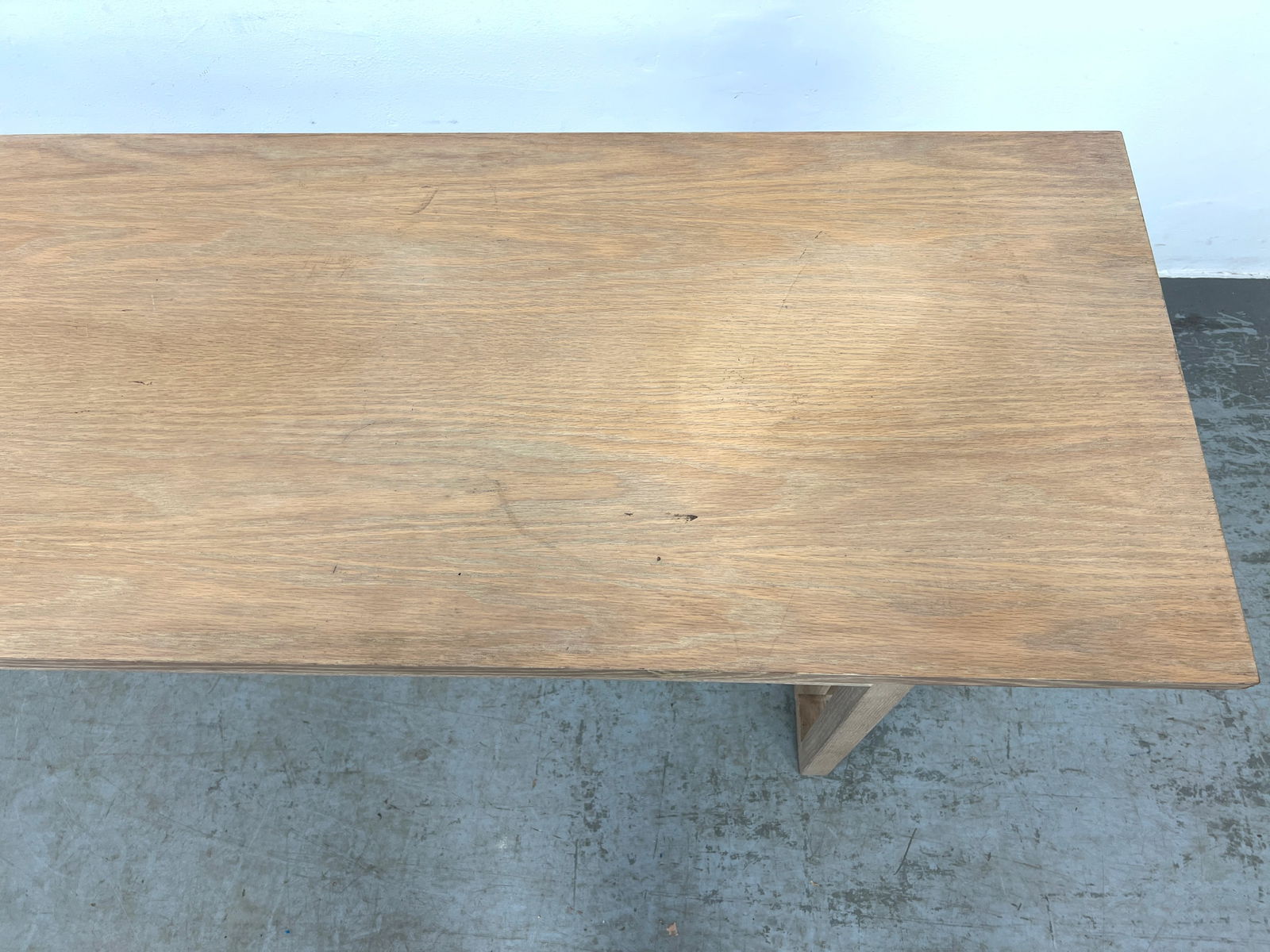 Long Sofa Console Table inspired Frank Lloyd Wright inspired base construction. - 3