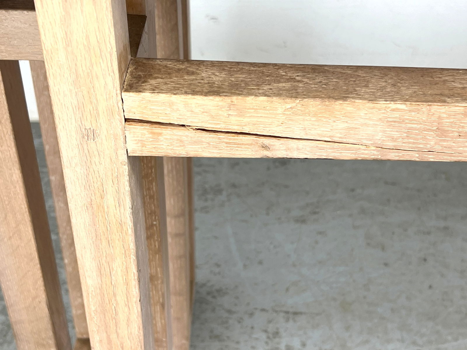 Long Sofa Console Table inspired Frank Lloyd Wright inspired base construction. - 5
