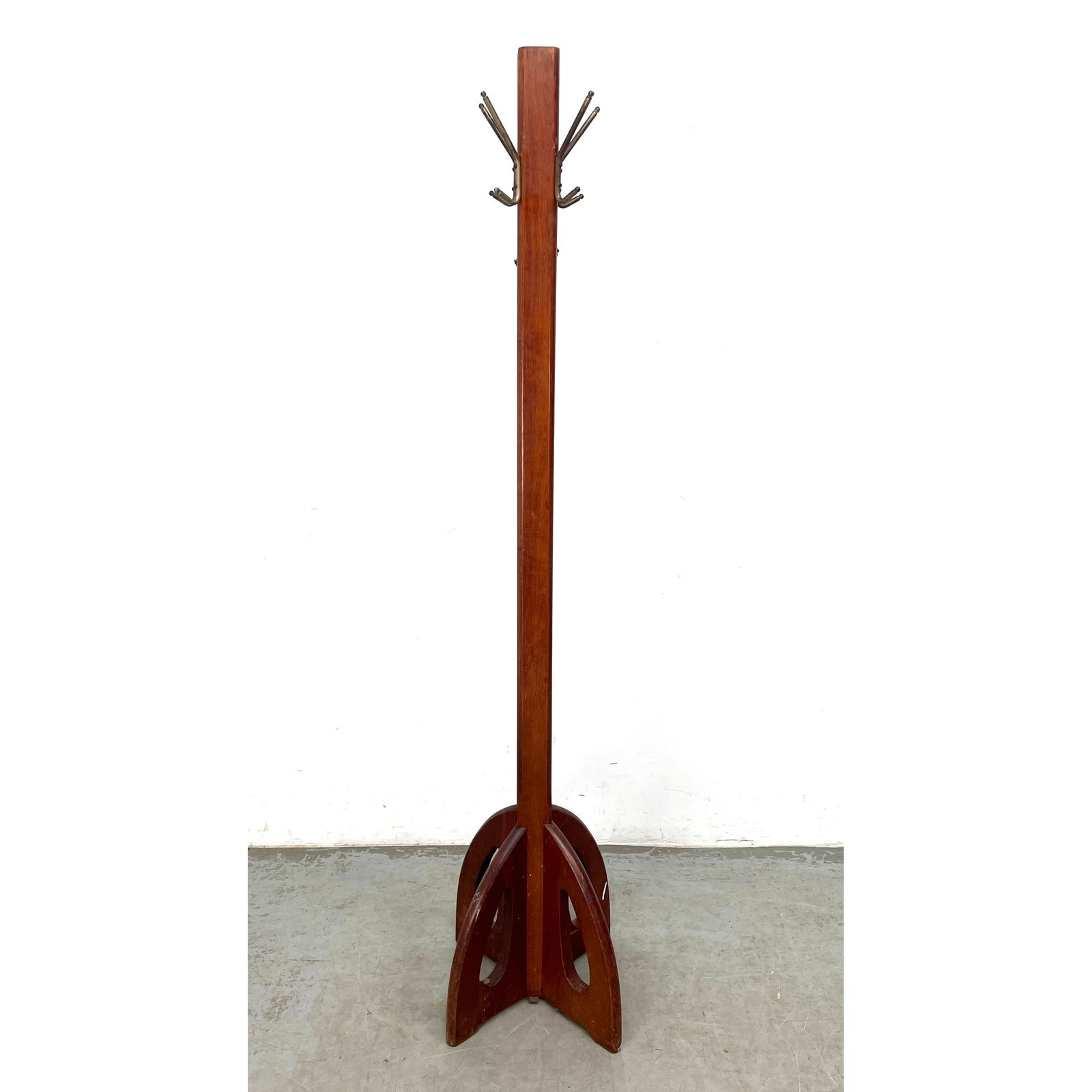 Arts and Crafts Style Coat Rack Clothes tree. Unique design where it can be split in 2 for wall moun (1 of 8)