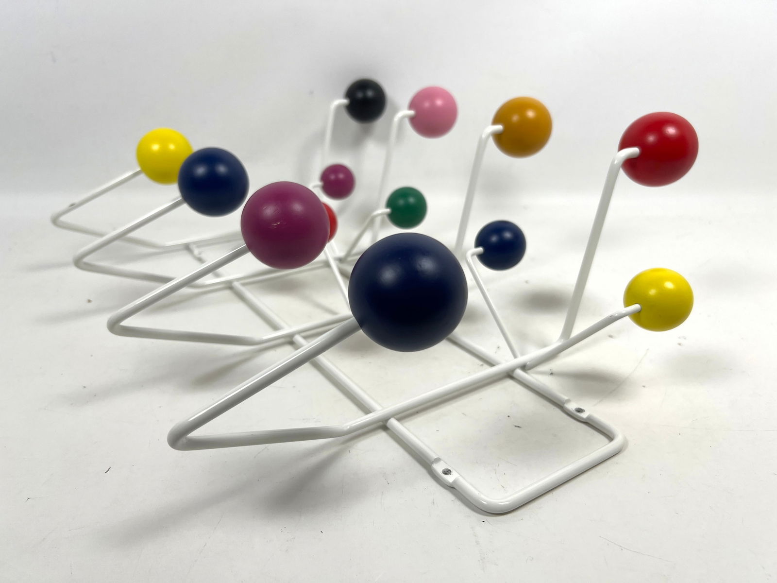 Atomic Mid Century Eames Hang It All Wall Mount Coat Hat Rack. Unmarked. - 2