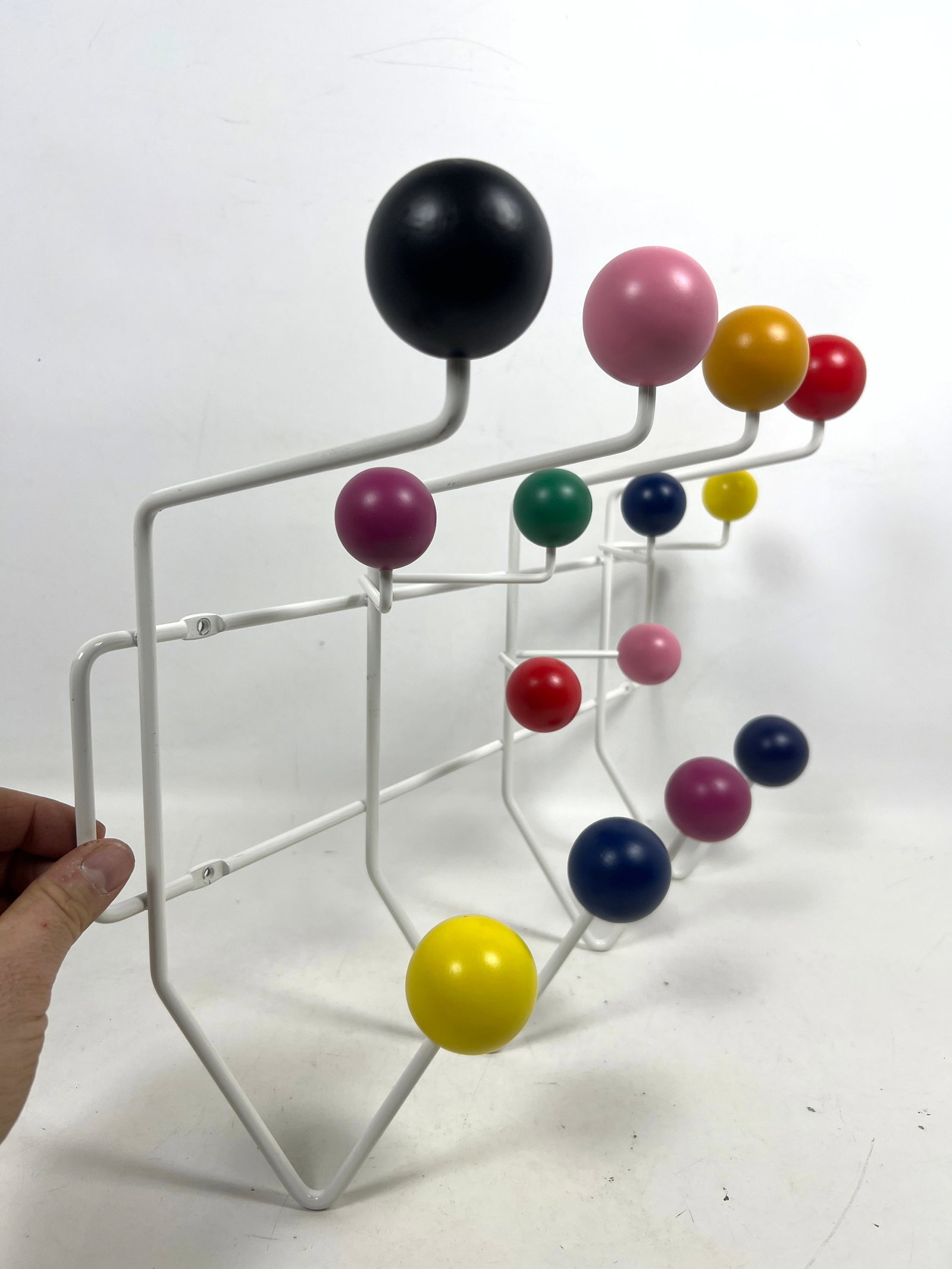 Atomic Mid Century Eames Hang It All Wall Mount Coat Hat Rack. Unmarked. - 5