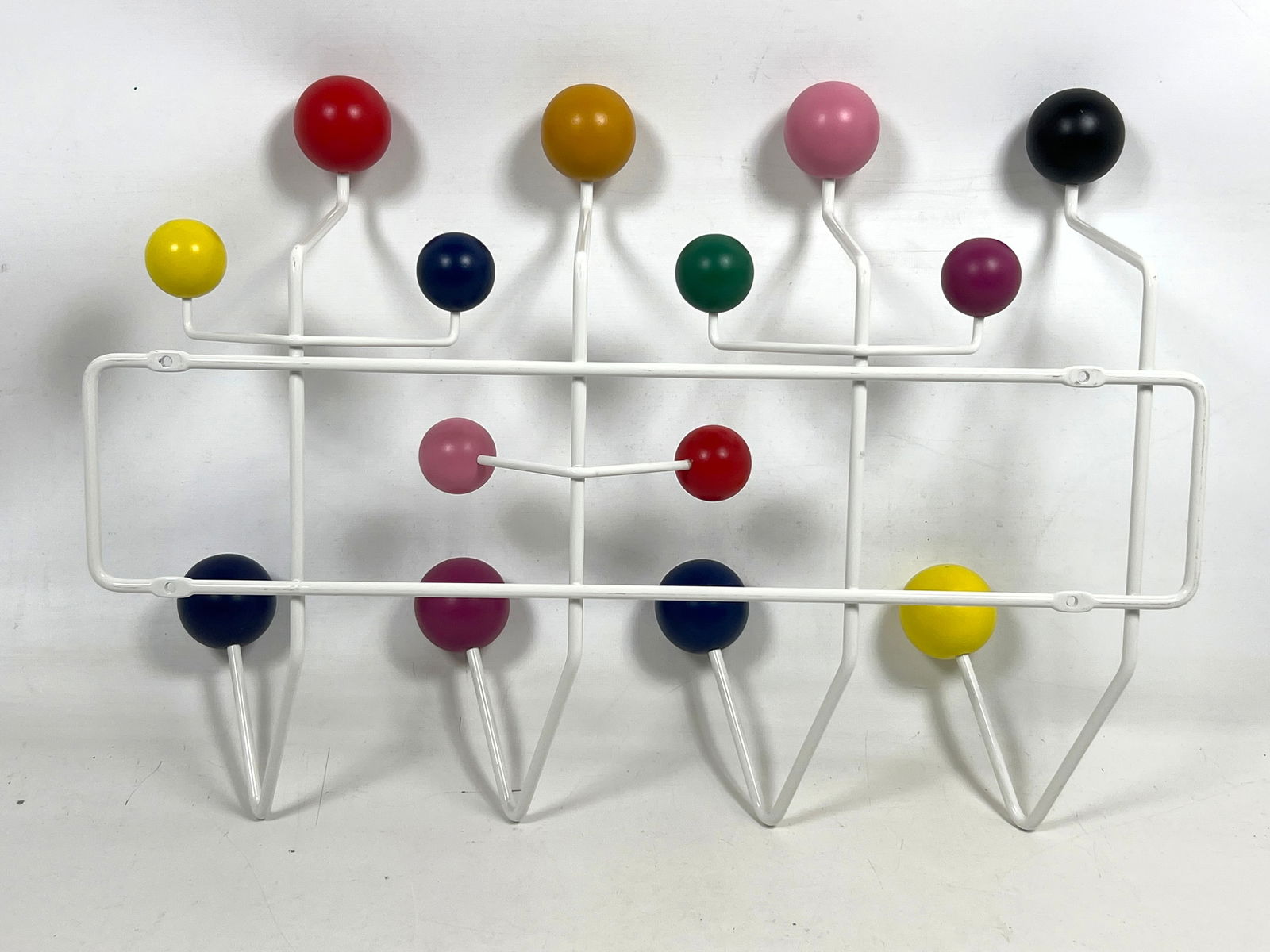 Atomic Mid Century Eames Hang It All Wall Mount Coat Hat Rack. Unmarked. - 7