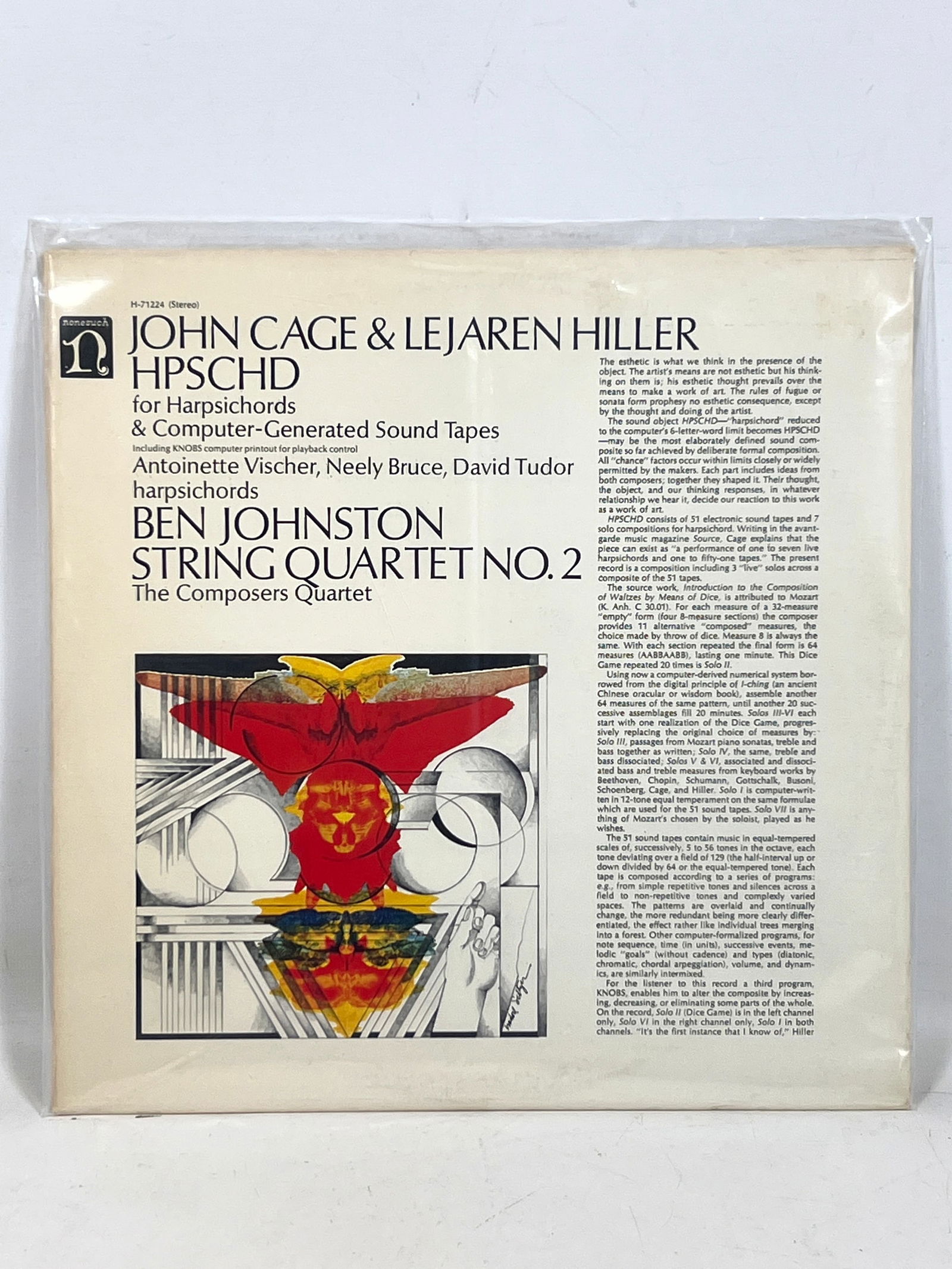 John Cage computer composition 1971 with framed print out computer instructions - 8