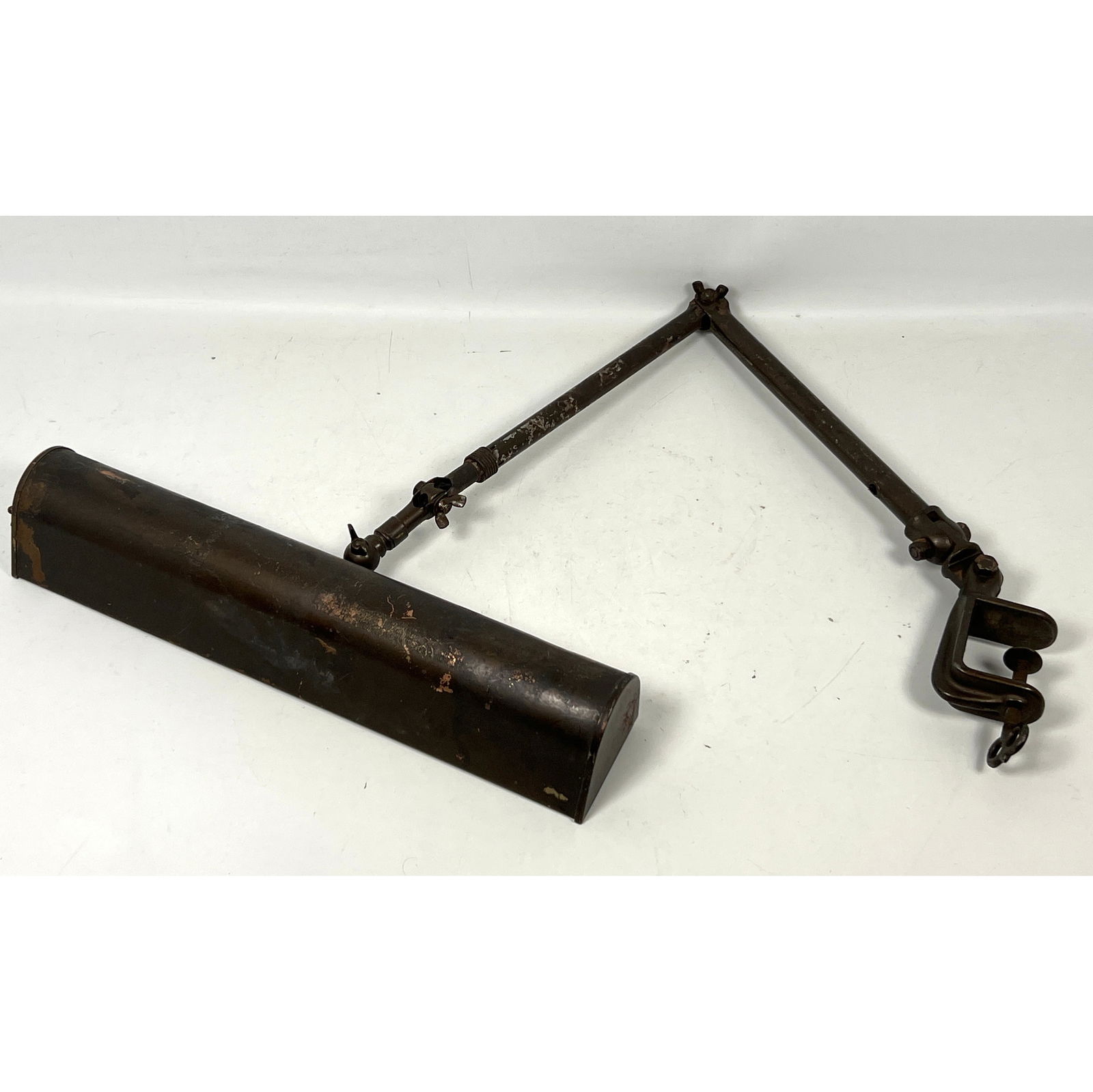 Industrial articulating task swing arm clamp lamp. (1 of 11)