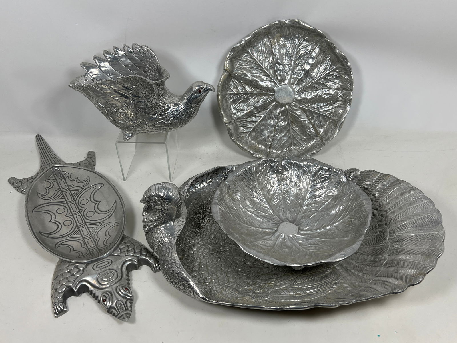 5pc ARTHUR COURT and others Figural Metal Serving Pieces. Table Top Entertaining. 1) ARTHUR COURT Tu (1 of 20)