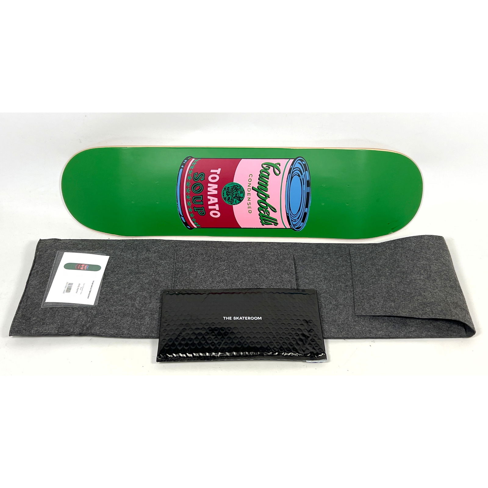 THE SKATEROOM in collaboration with the Andy Warhol Foundation for the Visual Arts Skate Board deck.: THE SKATEROOM in collaboration with the Andy Warhol Foundation for the Visual Arts Skate Board deck. Dimensions: Height: 31 inches, Width: 8 inches, Depth: .25 inches. ---
