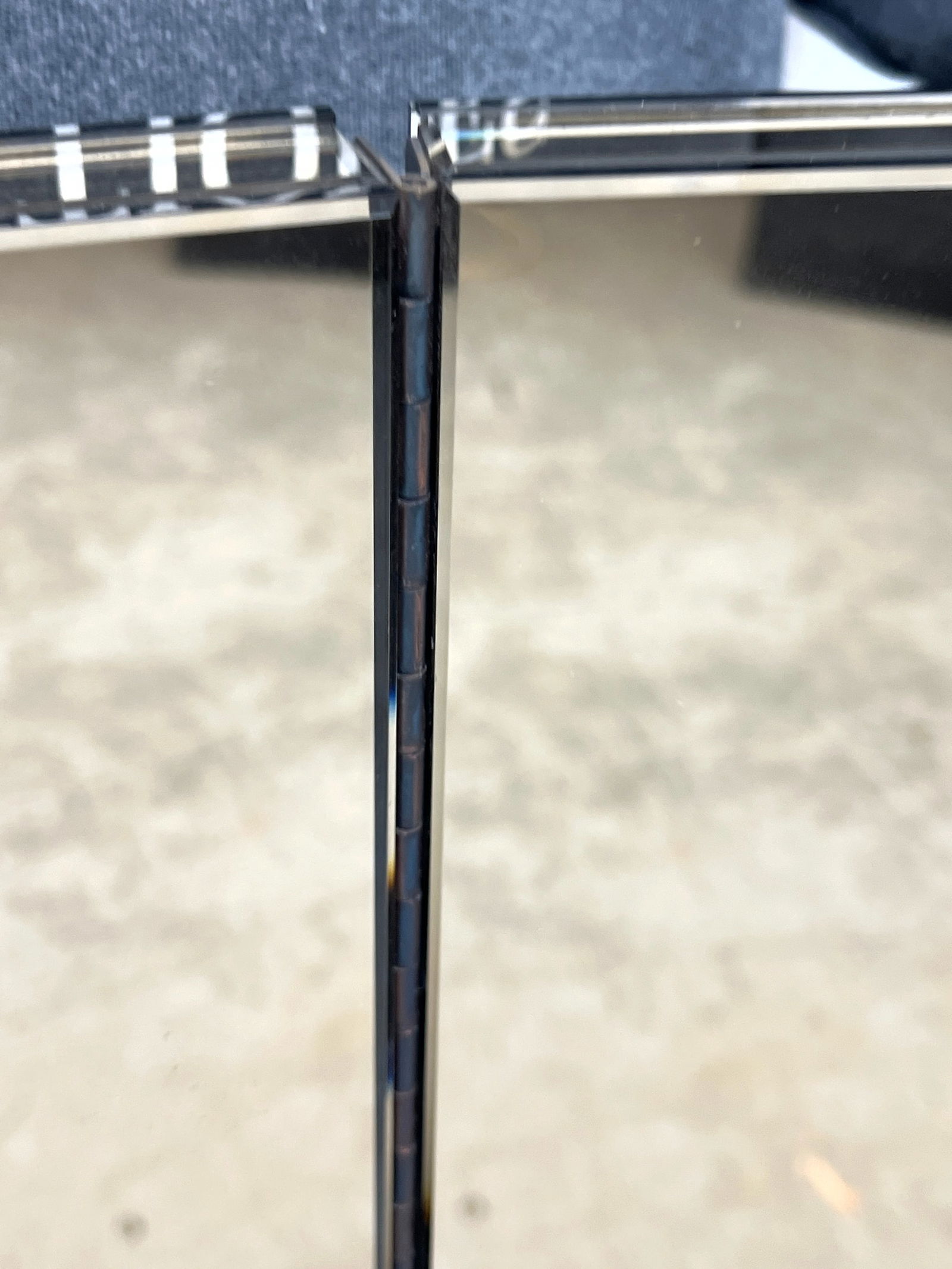 2 Panel Folding Floor Mirror Screen. Pose Mirror - 9