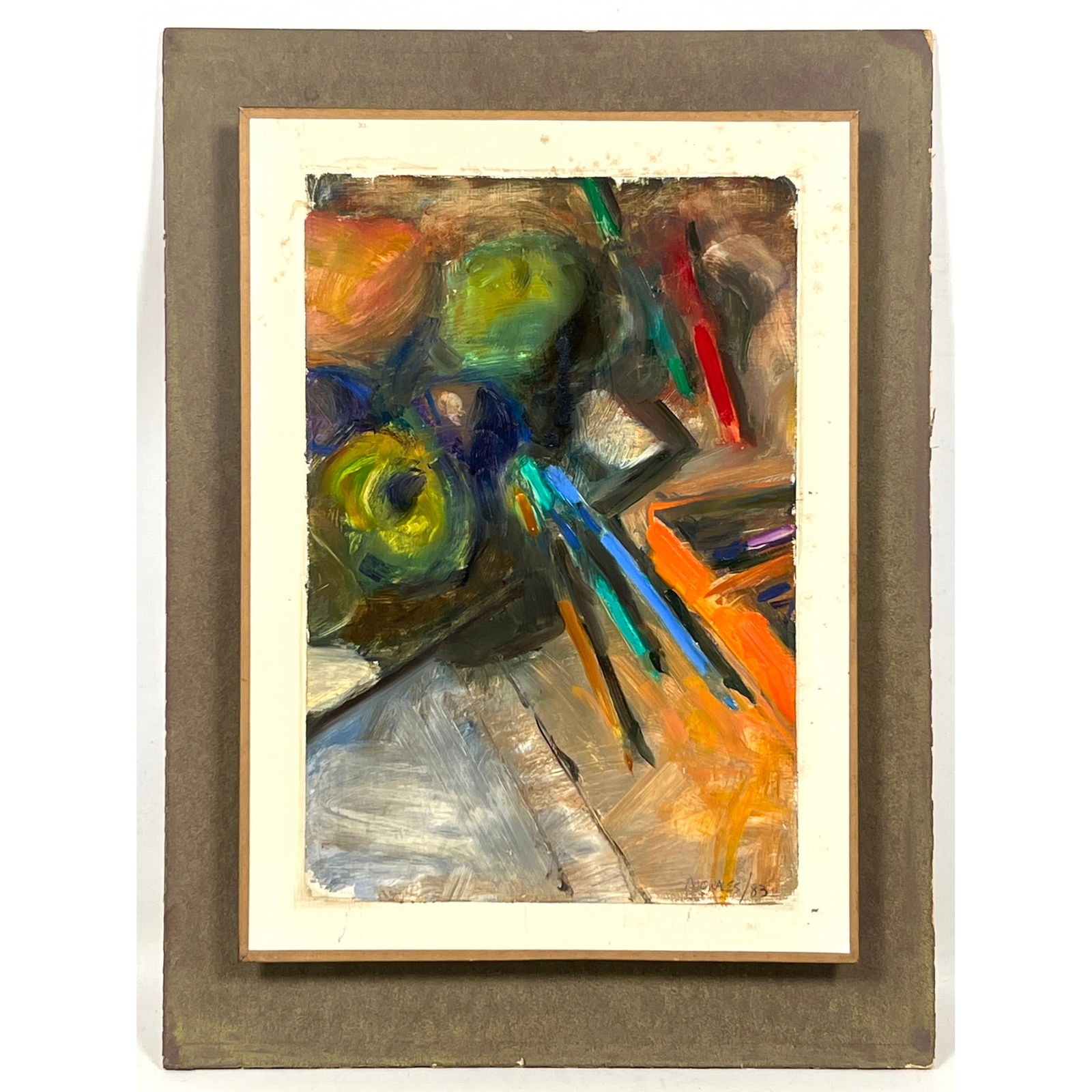 Armando Morales Abstract Modern Painting on Board. (1 of 10)