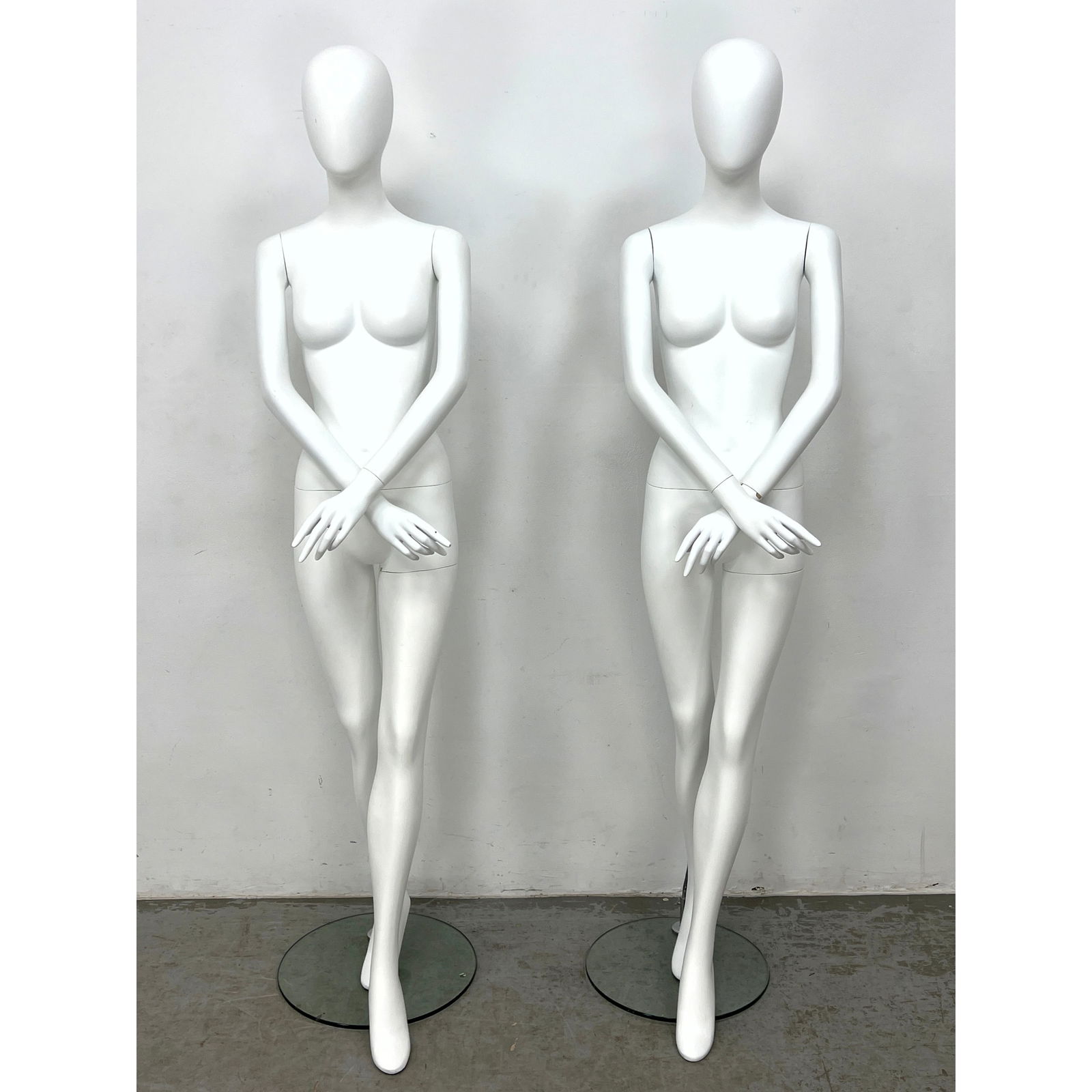 2pc Full Body Female Mannequins. Supported on Stands. Faceless. (1 of 15)