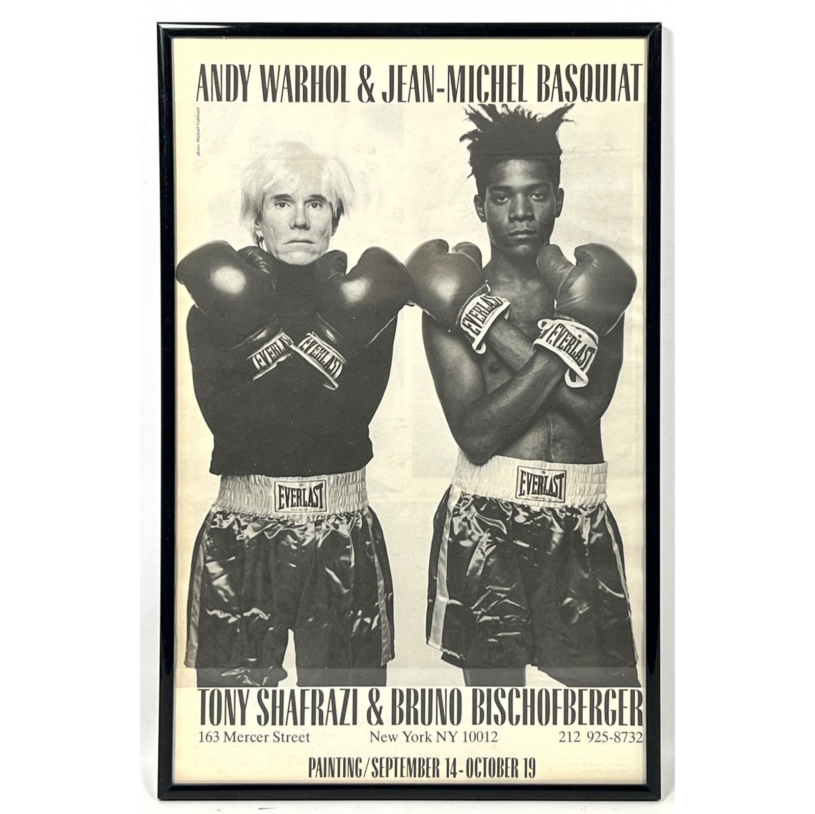 Warhol Basquiat 1985 advertisement print: Warhol Basquiat 1985 advertisement print Dimensions: Height: 17 inches, Width: 11 inches. ---