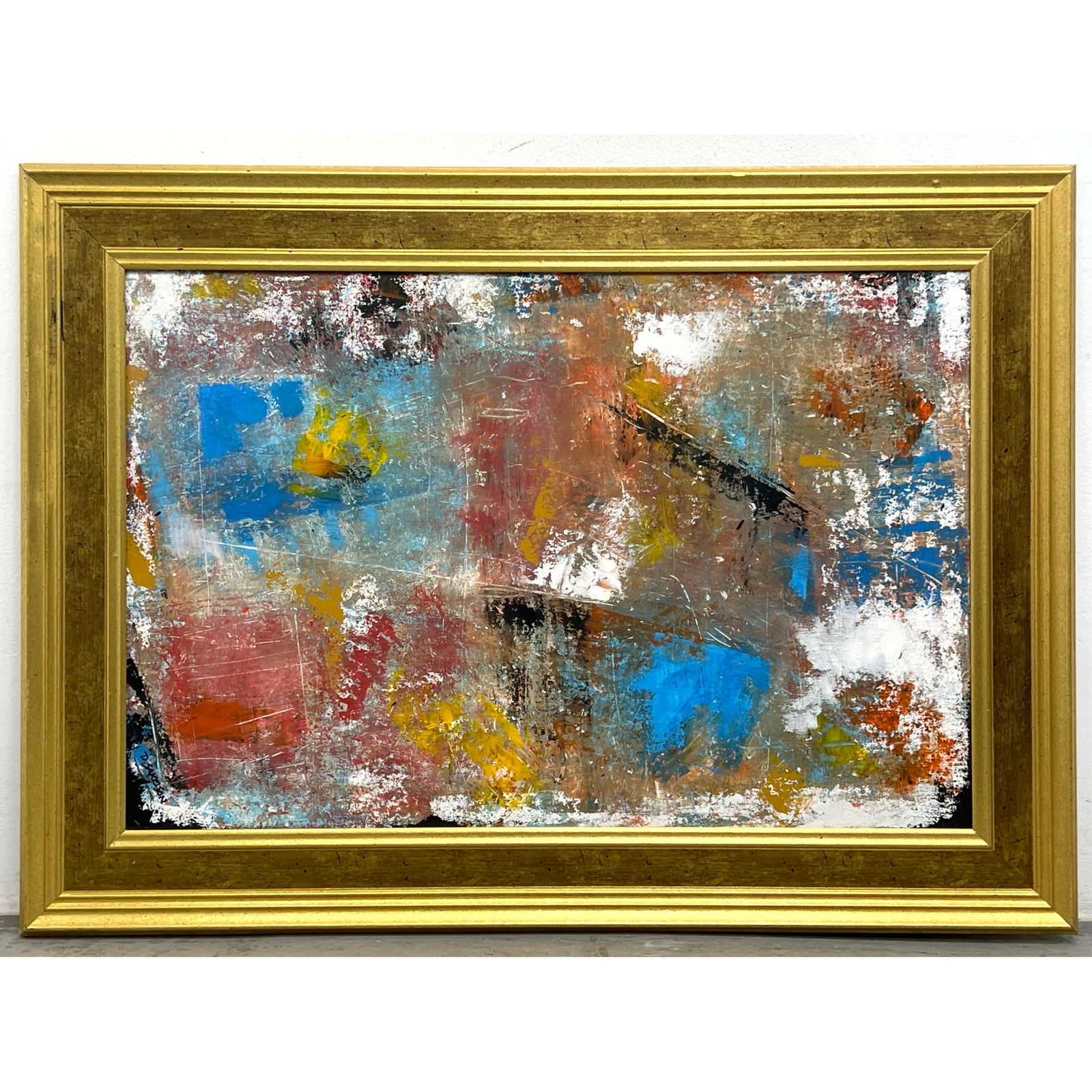 DENNIS SAKELSON Original Painting. Abstract Modernist Painting on Canvas. Signed. (1 of 9)