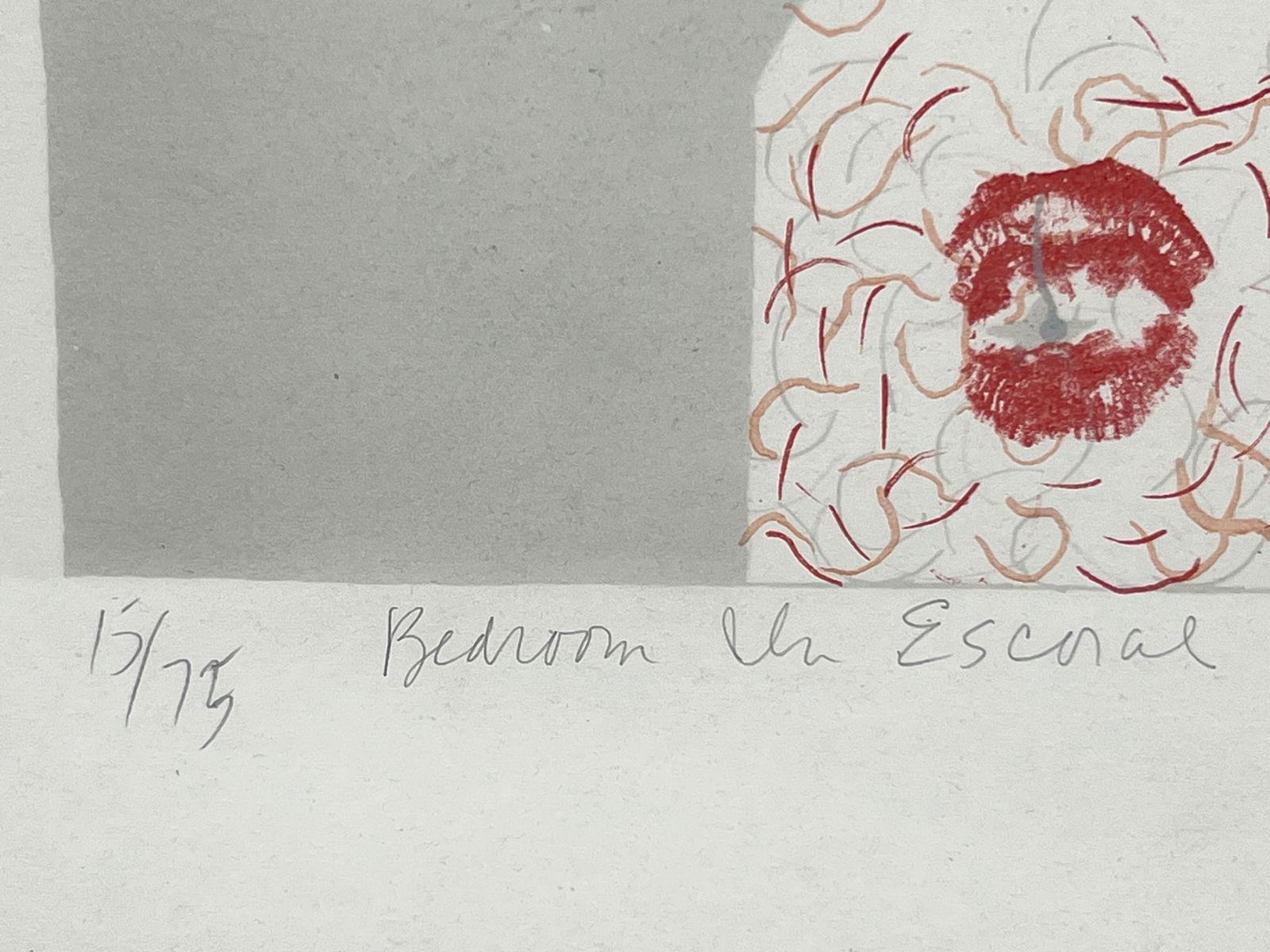 1972 Robert Smith Signed and Numbered Etching Print. 15/75. - 4