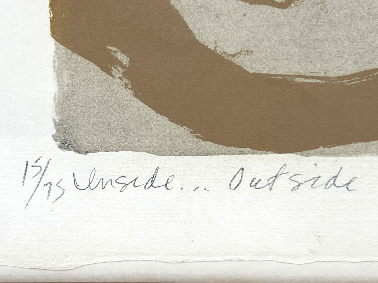 1972 Robert Smith Signed and Numbered Etching Print. 15/75. Inside outside. - 4