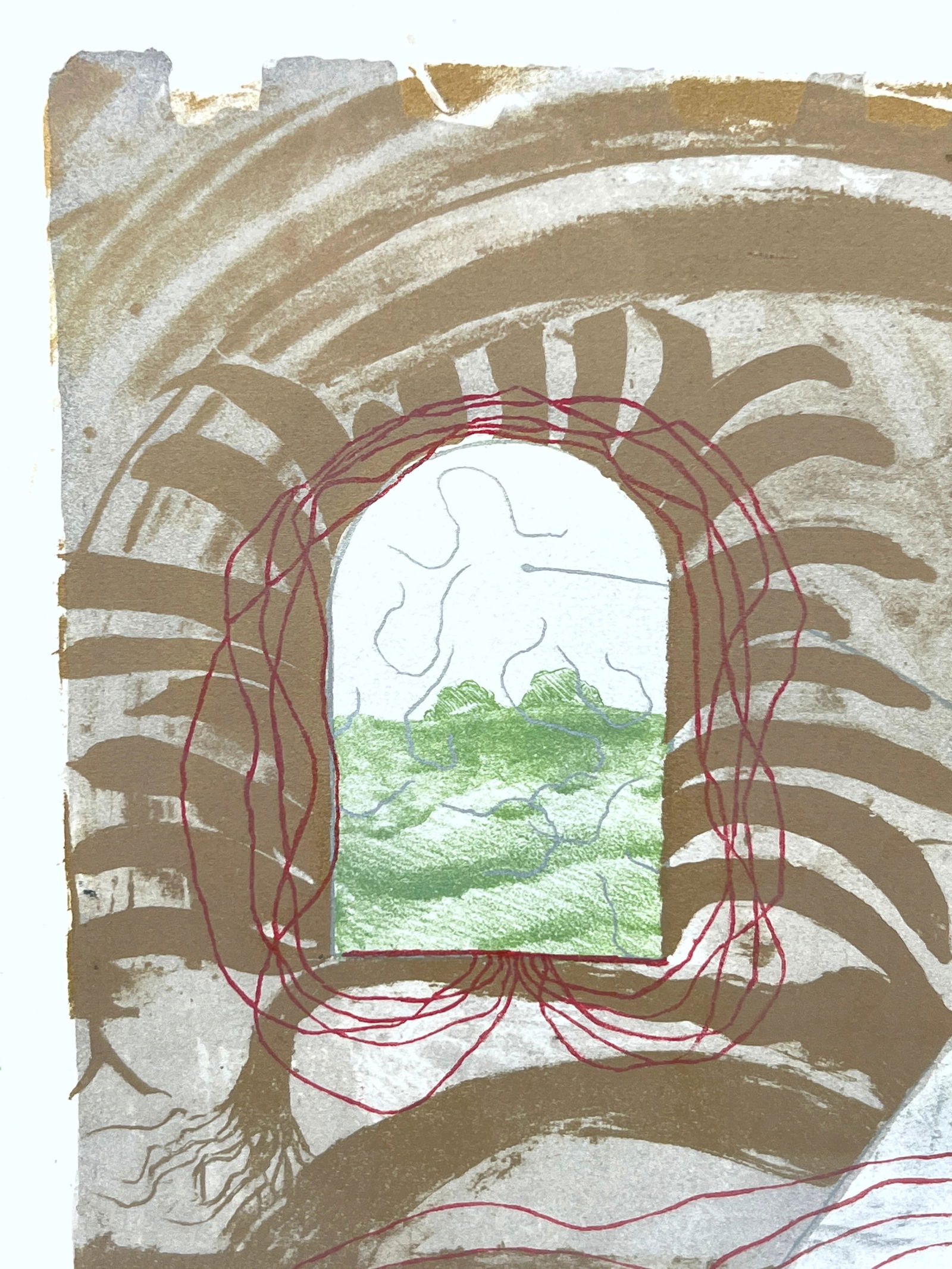 1972 Robert Smith Signed and Numbered Etching Print. 15/75. Inside outside. - 7