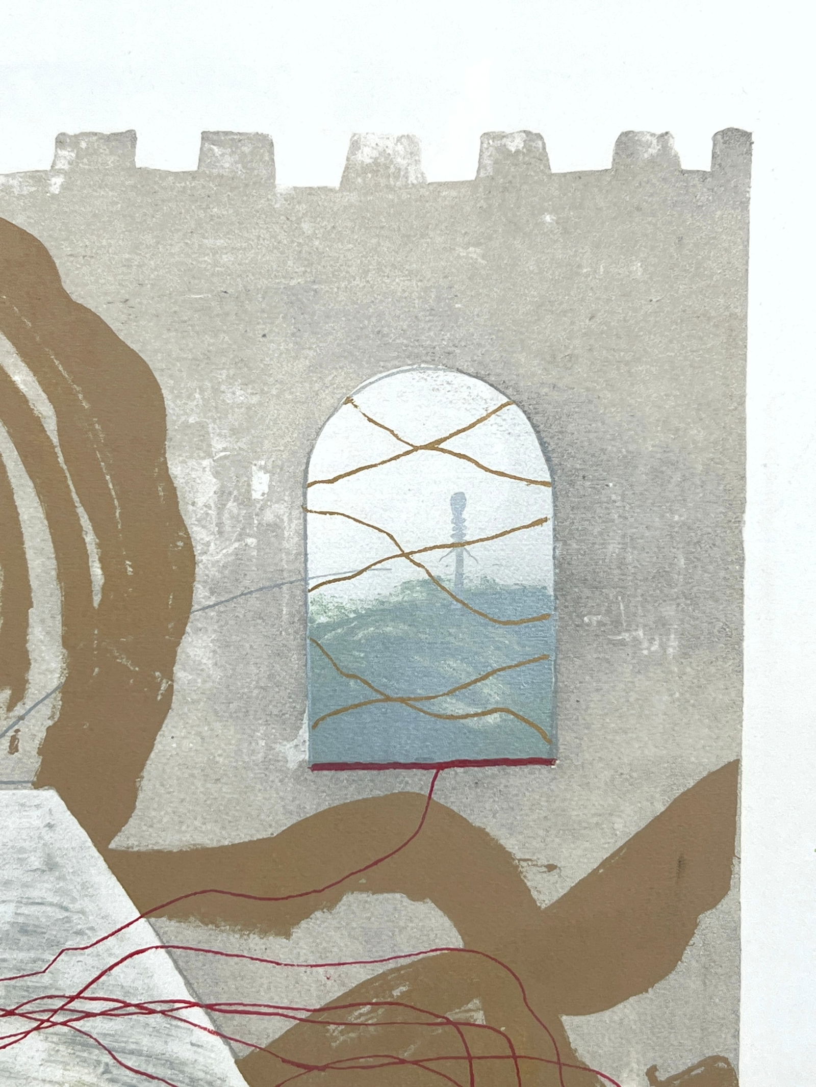 1972 Robert Smith Signed and Numbered Etching Print. 15/75. Inside outside. - 8