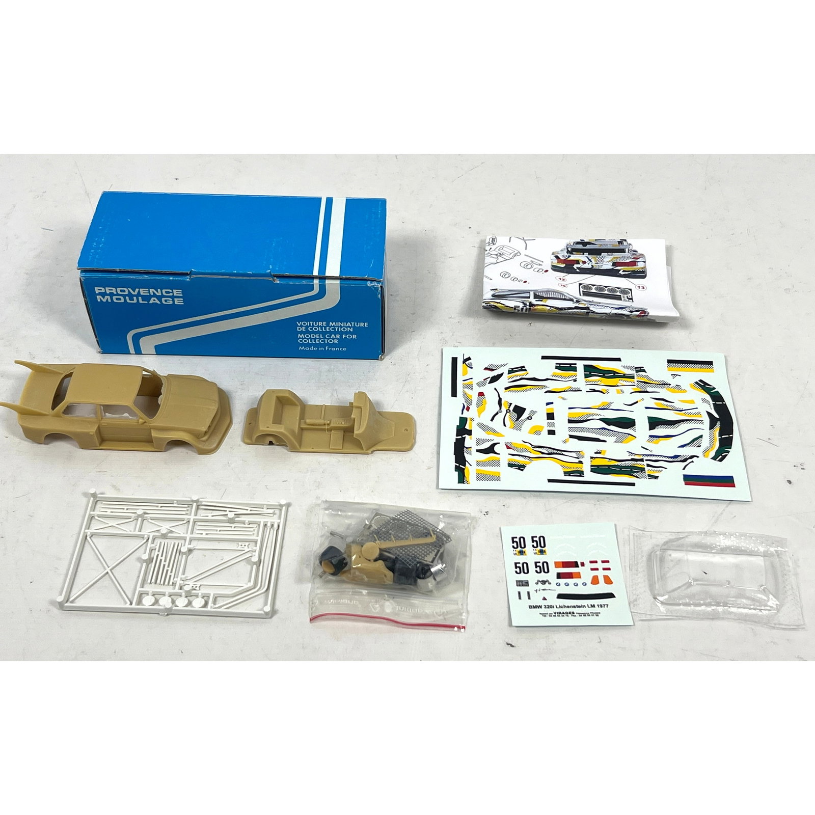 Provence Moulage kit BMW 320 Roy Lichtenstein Lemans 1977. Model kit. (1 of 9)