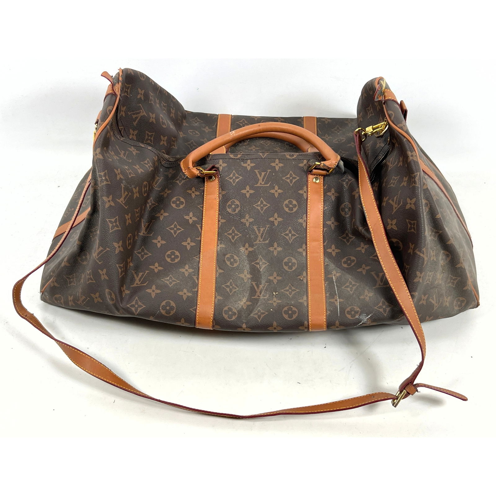 Louis Vuitton, Paris Large Travel Duffle Bag: Louis Vuitton, Paris Large Travel Duffle Bag Dimensions: Height: 16 inches, Width: 22 inches, Depth: 13 inches. ---