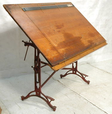 Antique drafting table