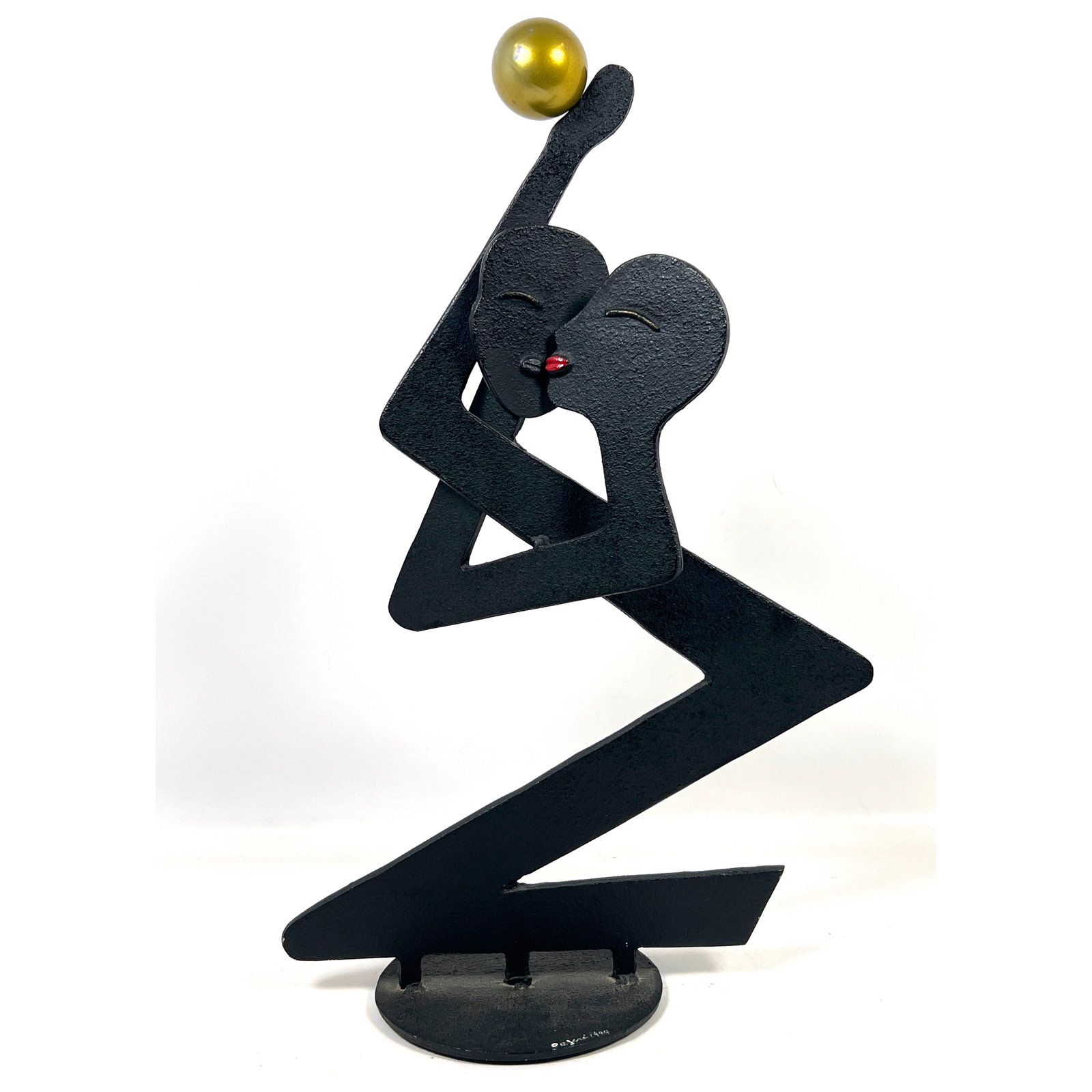 C. Jere Abstract Modern Table Sculpture. Embraced Figures. (1 of 10)