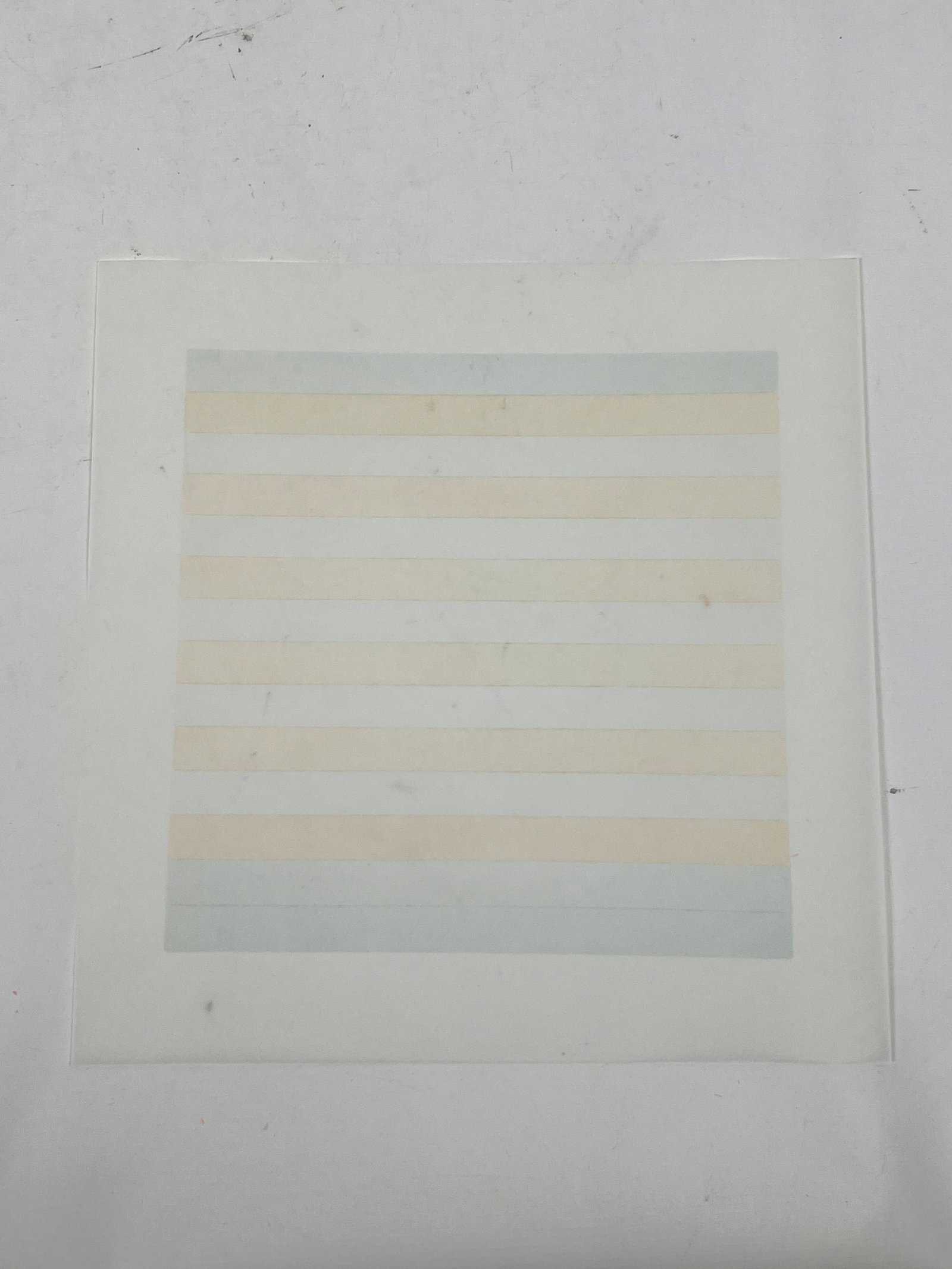 10pc Agnes Martin vellum offset lithographs - 3