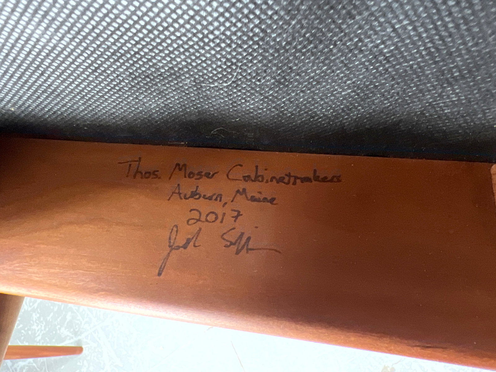Set 4 Thomas Moser Studio Made Chairs. Signed and Dated 2017. - 9